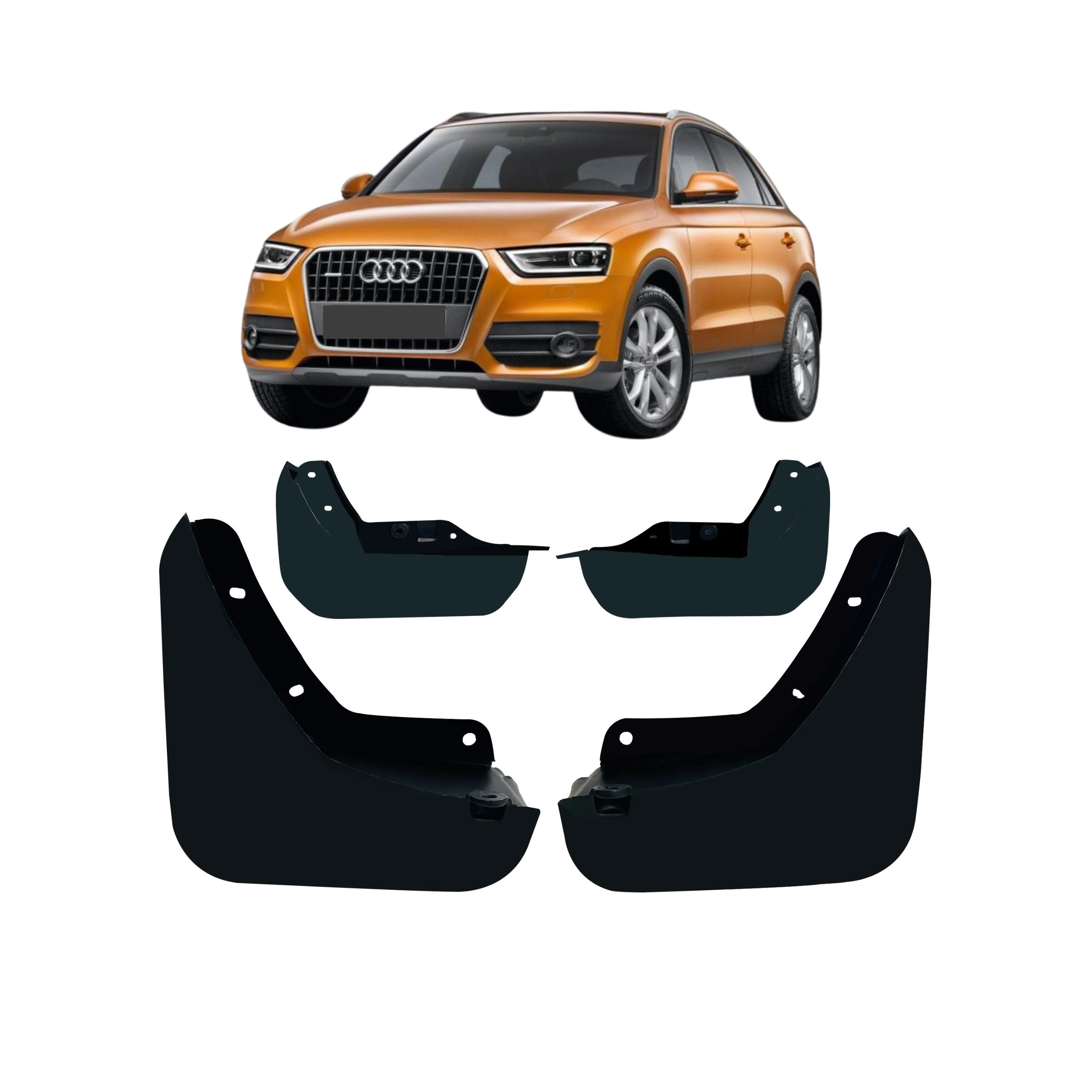 Mud Flaps Set for AUDI Q3 8UB (2013-2015) SUV