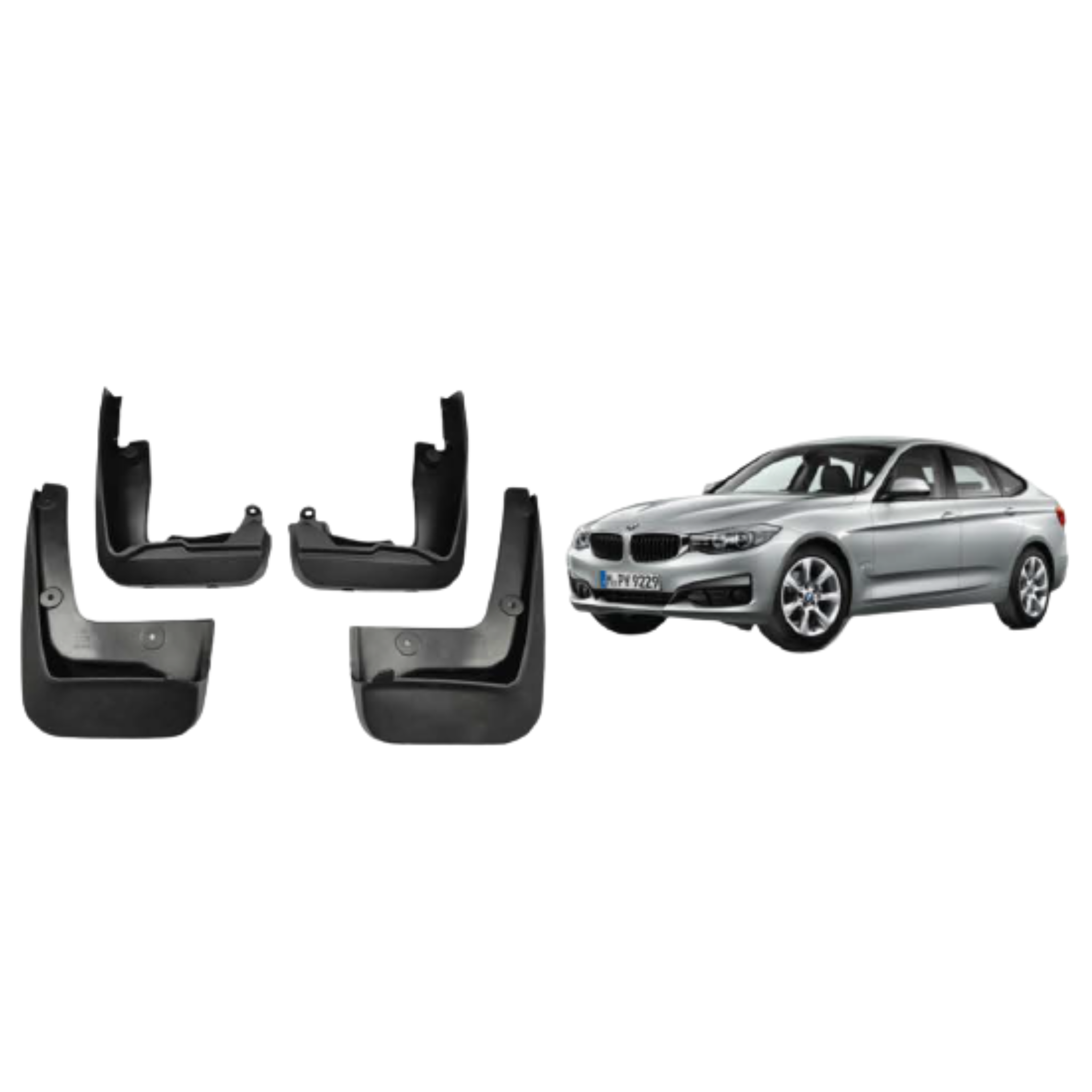 Mud Flaps Set for BMW 3 SERIES F34 (2013-2019) Gran Turismo