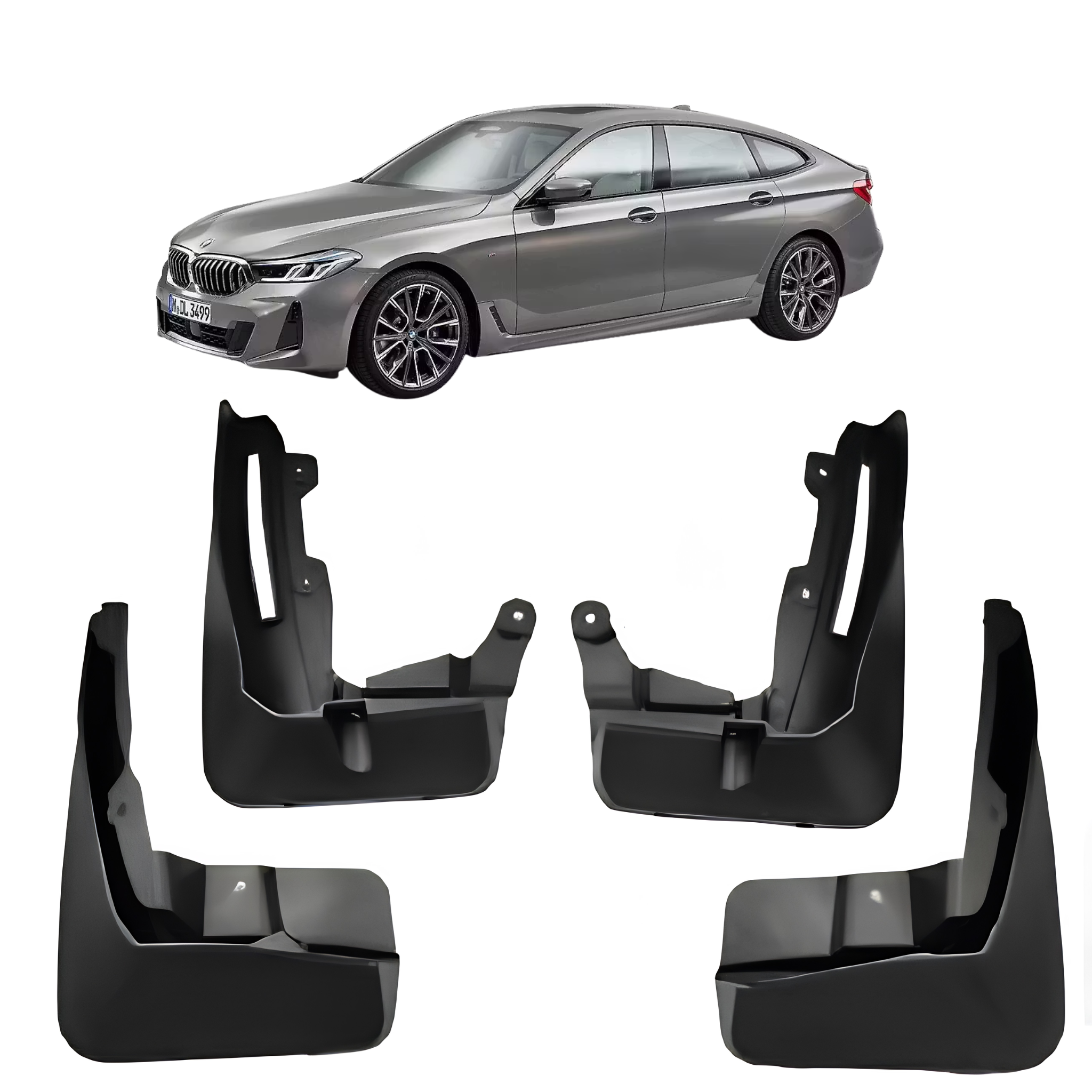 Mud Flaps Set for BMW 6 G32 (2018-2022) GT
