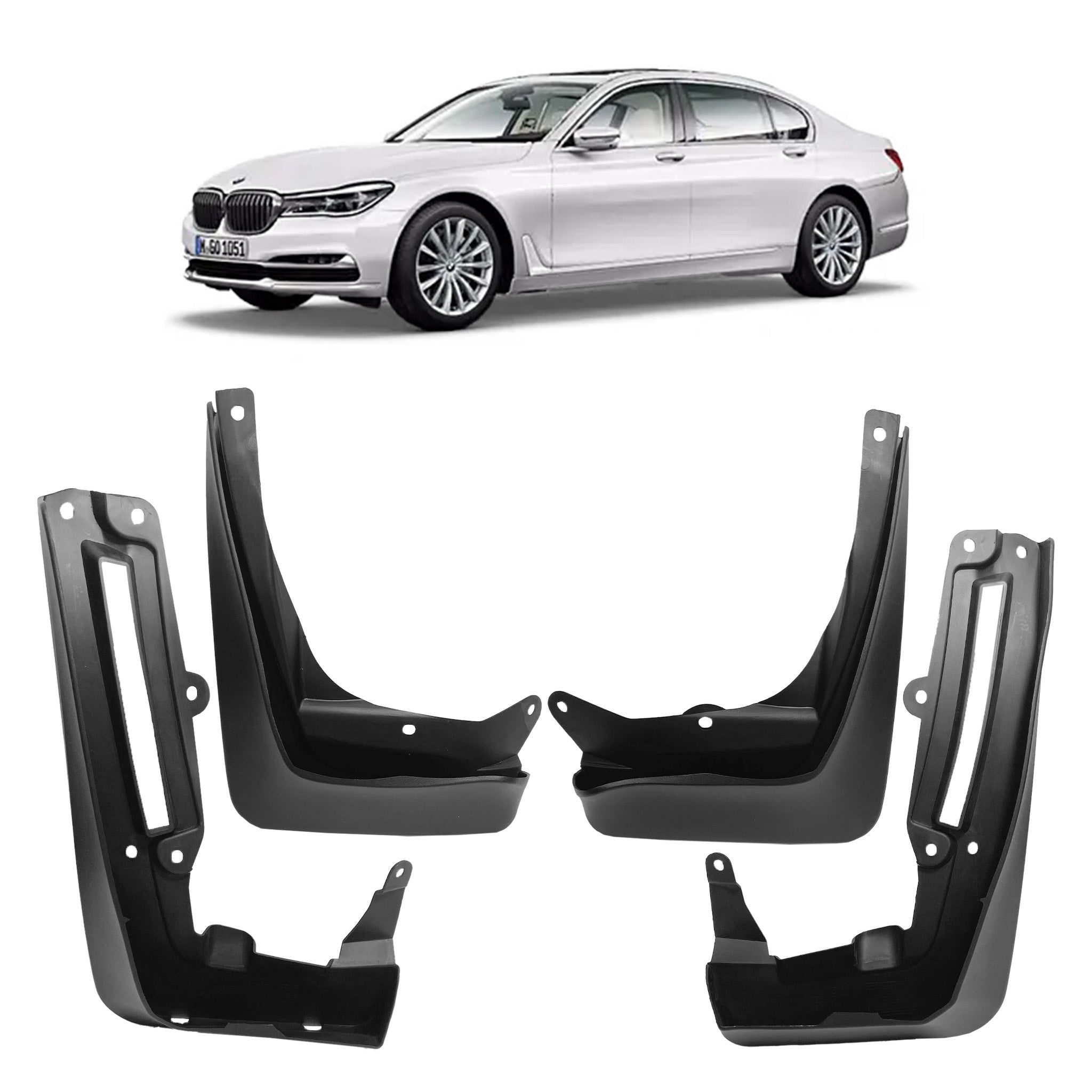 Mud Flaps Set for BMW 7 SERIES G11 (2017-2022) Sedan