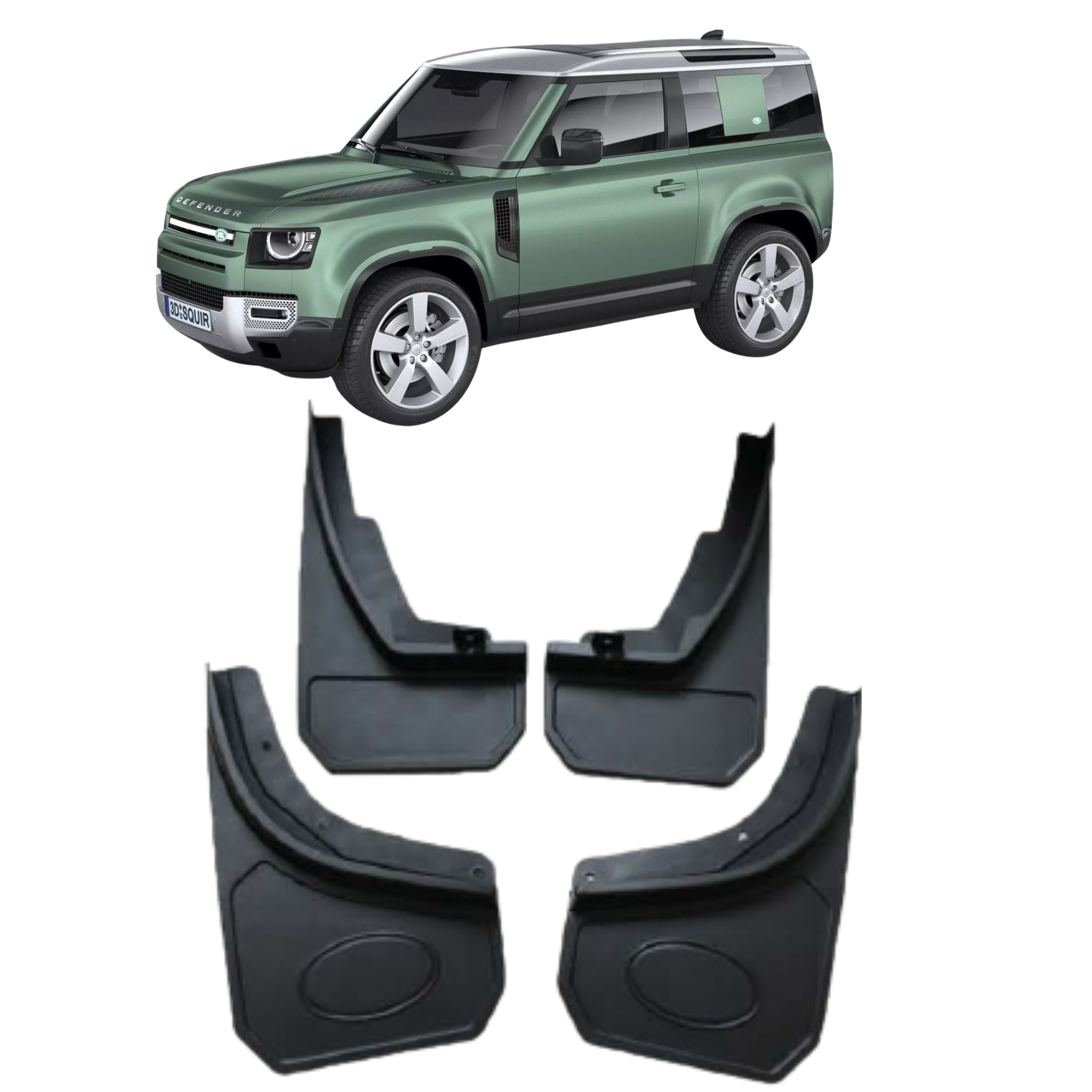 Mud Flaps Set for LAND ROVER DEFENDER L663 (2020-2025) SUV