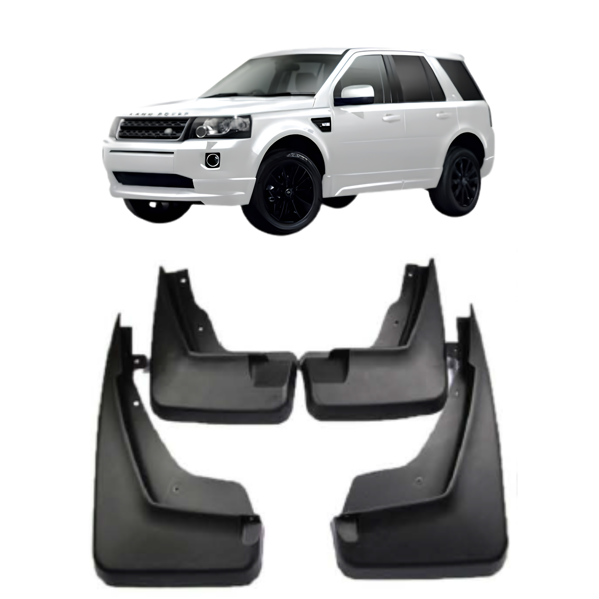 Mud Flaps Set for LAND ROVER FREELANDER 2 L359 (2012-2019) SUV Sport
