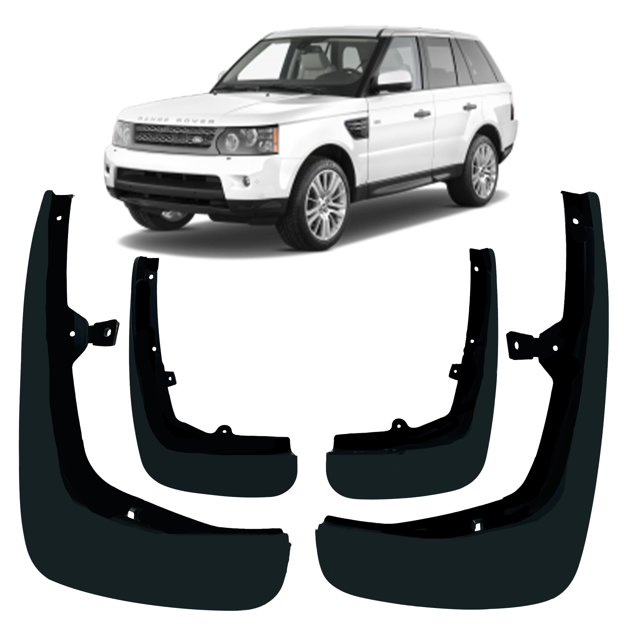 Mud Flaps Set for LAND ROVER RANGE ROVER SPORT L320 (2005-2013) SUV