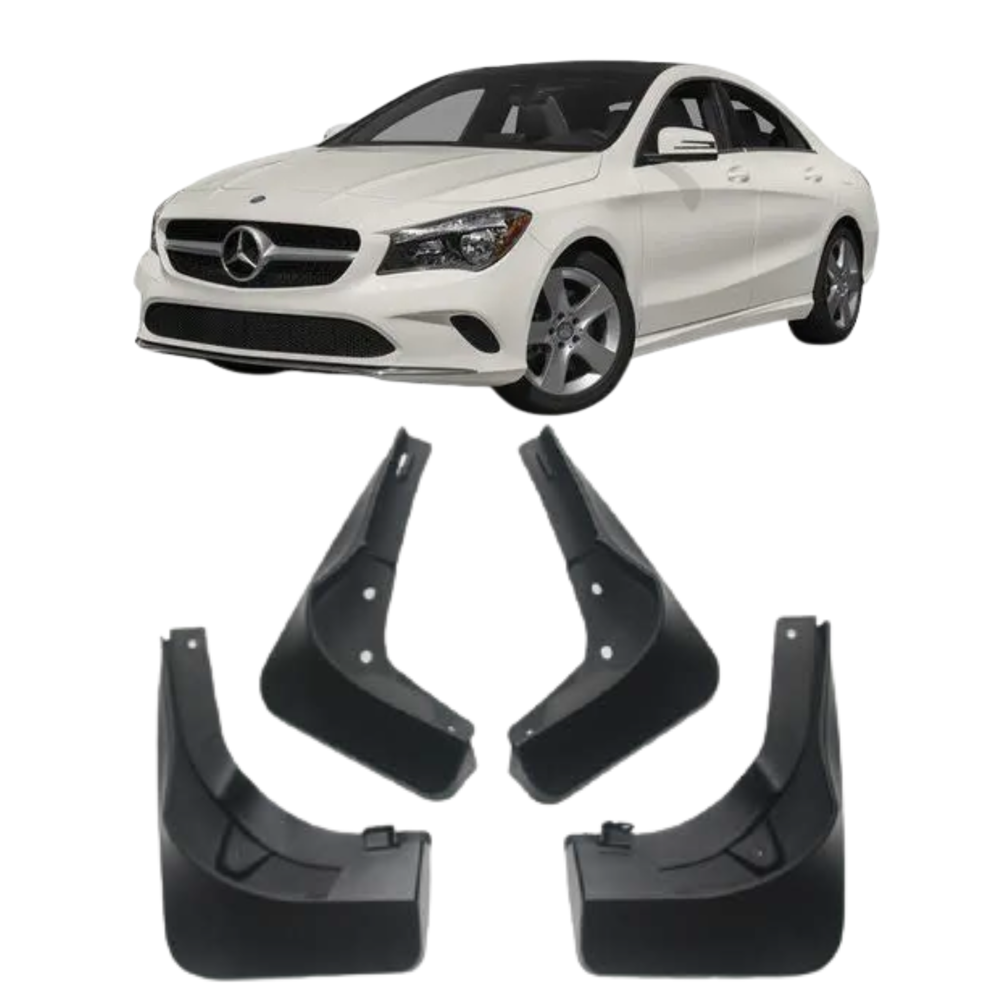 Mud Flaps Set for MERCEDES-BENZ CLA-Class C117 (2013-2017) Coupe