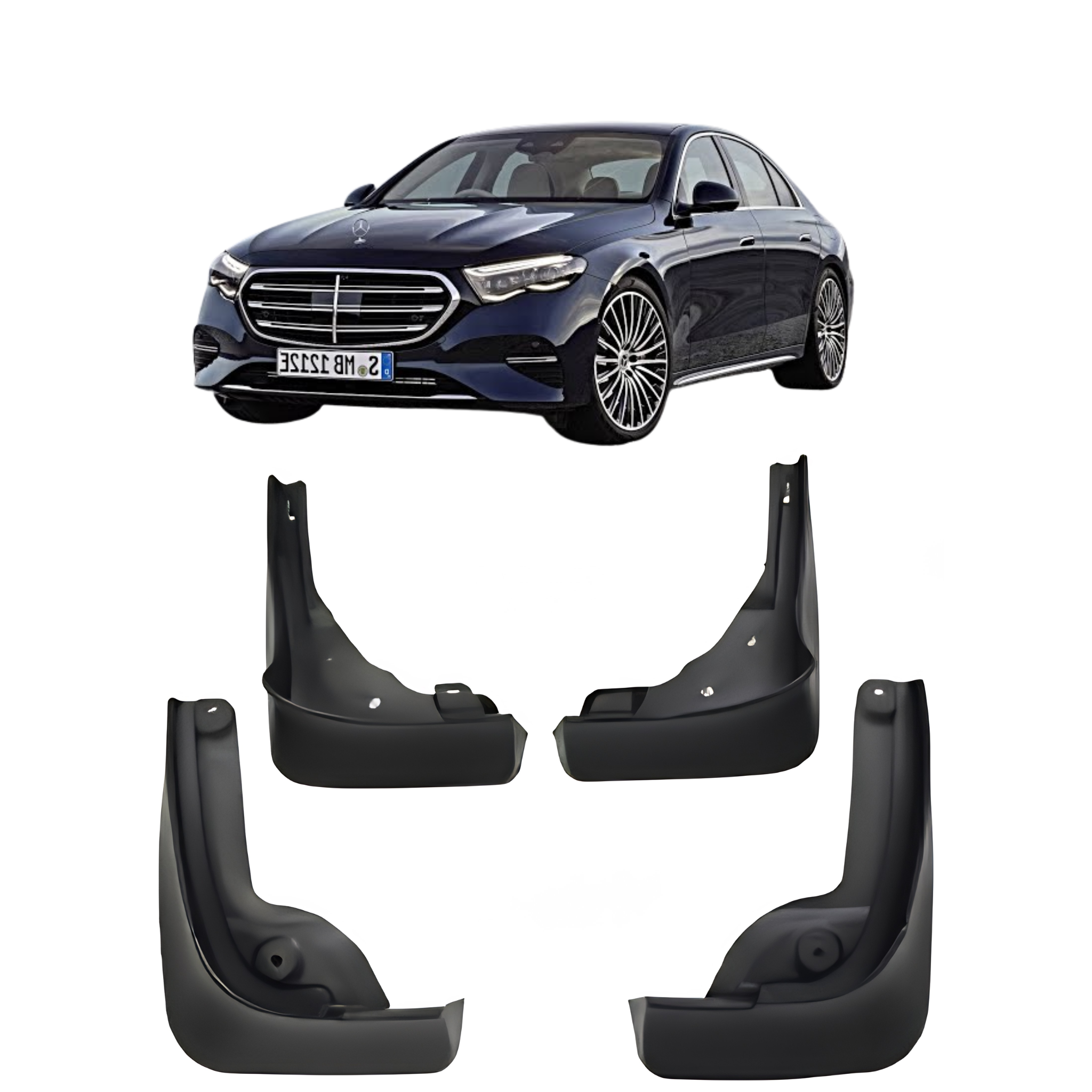 Mud Flaps Set for MERCEDES-BENZ E-CLASS W214 (2024) Sedan