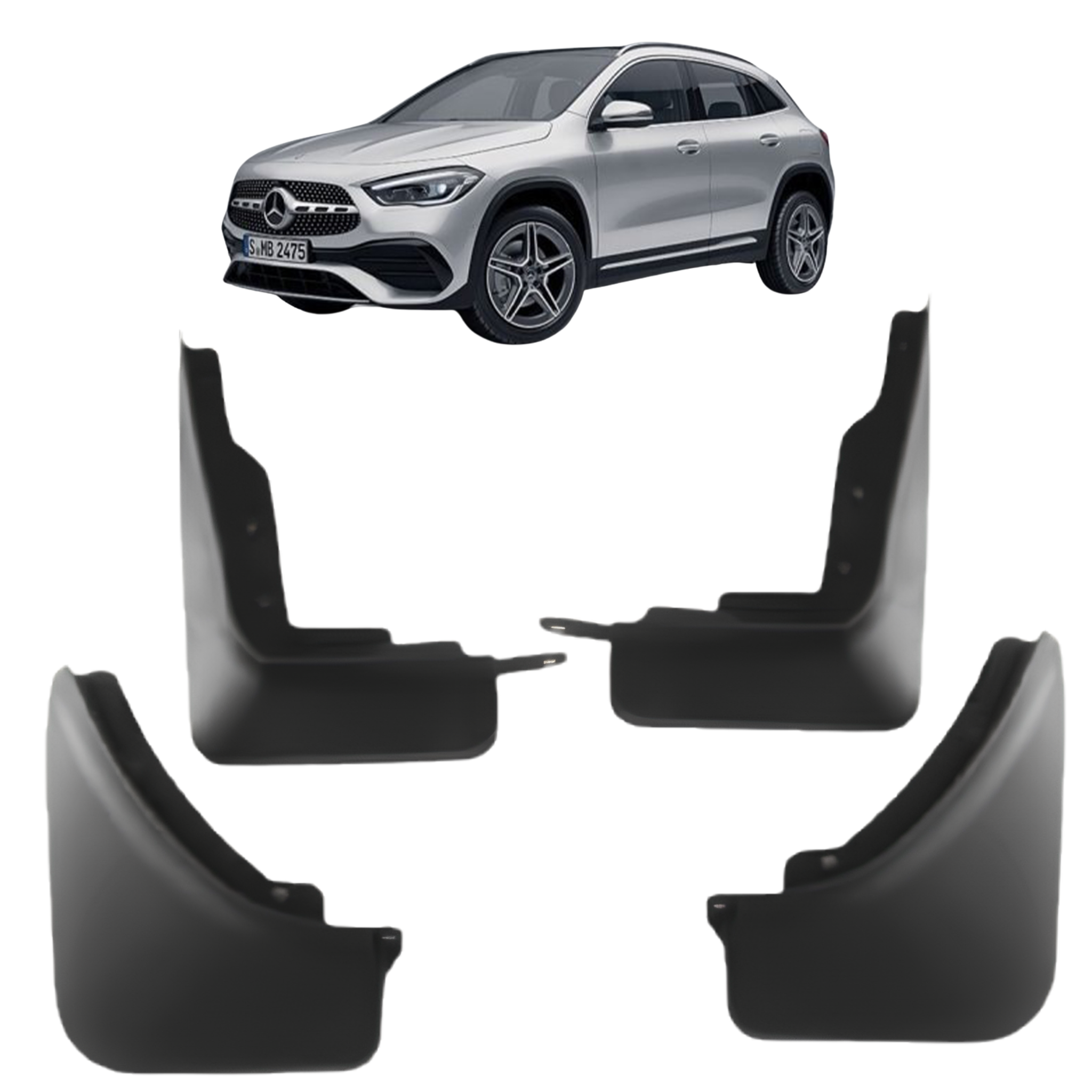 Mud Flaps Set for MERCEDES-BENZ GLA H247 (2020-2026) SUV
