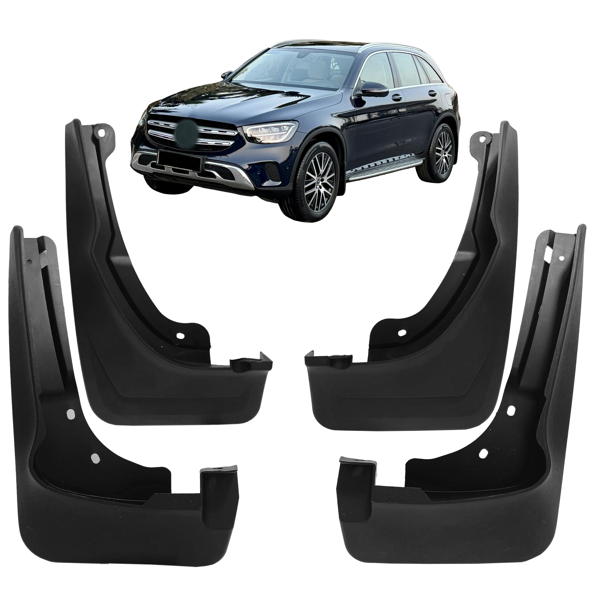 Mud Flaps Set for MERCEDES-BENZ GLC X254 (2023-2026) SUV with pedal