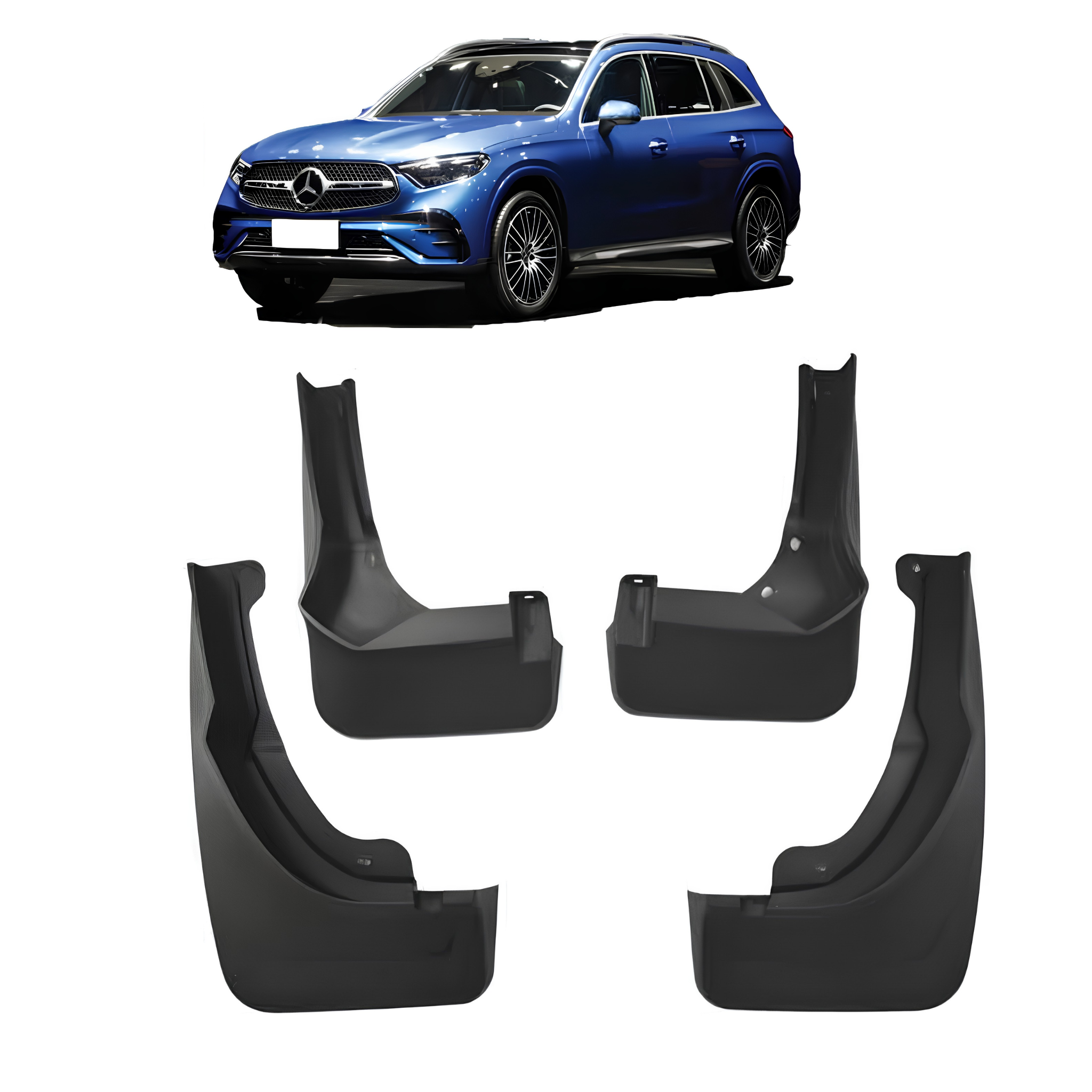 Mud Flaps Set for MERCEDES-BENZ GLC X254 (2023) SUV Without Pedal