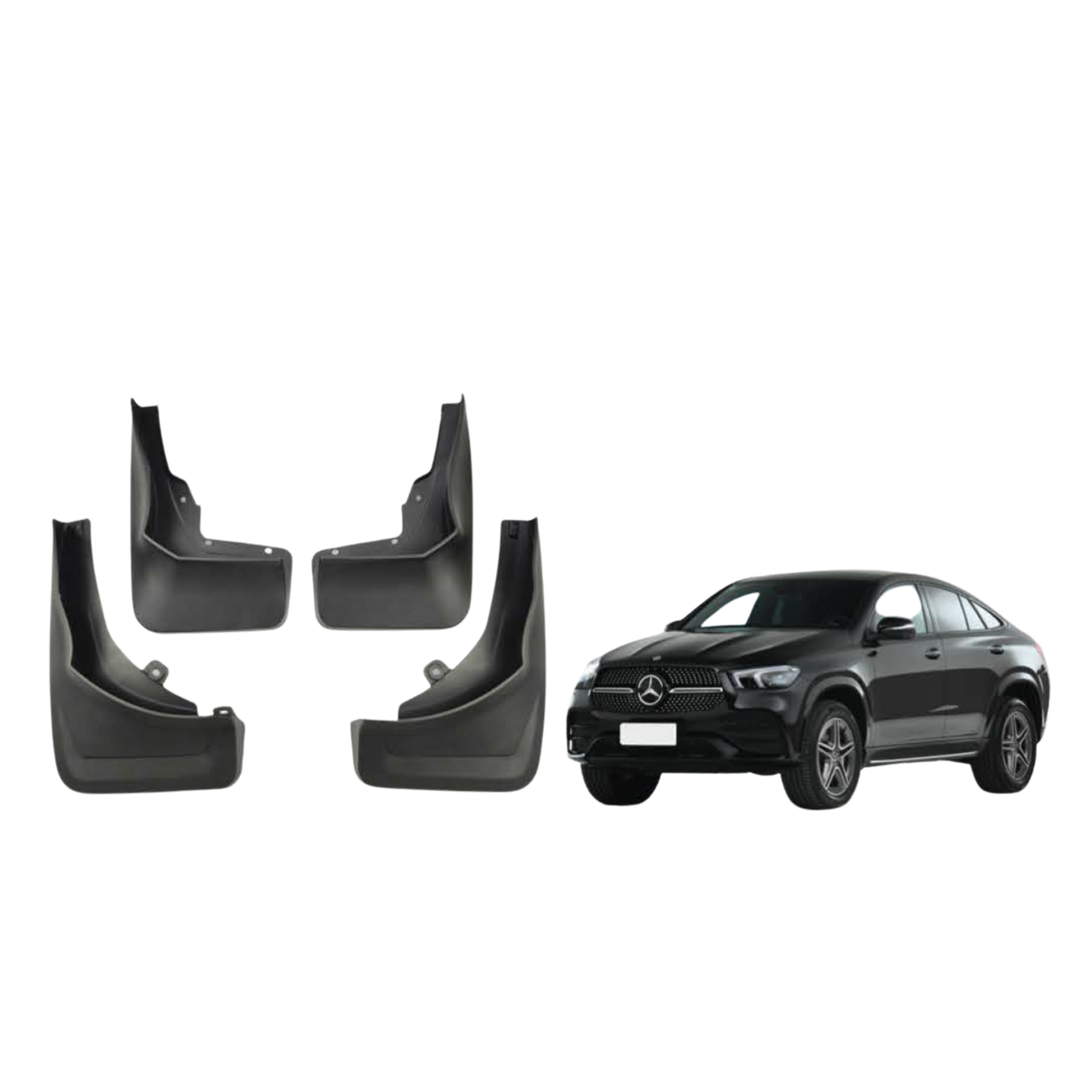 Mud Flaps Set for MERCEDES-BENZ GLE Coupe C167 (2020-2023) Coupe Without Pedal