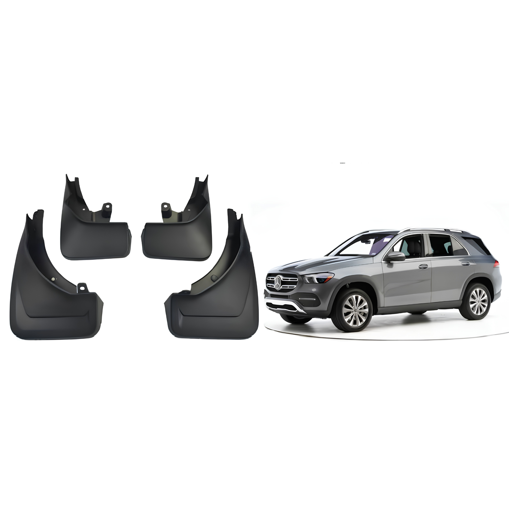 Mud Flaps Set for MERCEDES-BENZ GLE W167 (2019-2023) SUV Without Pedal