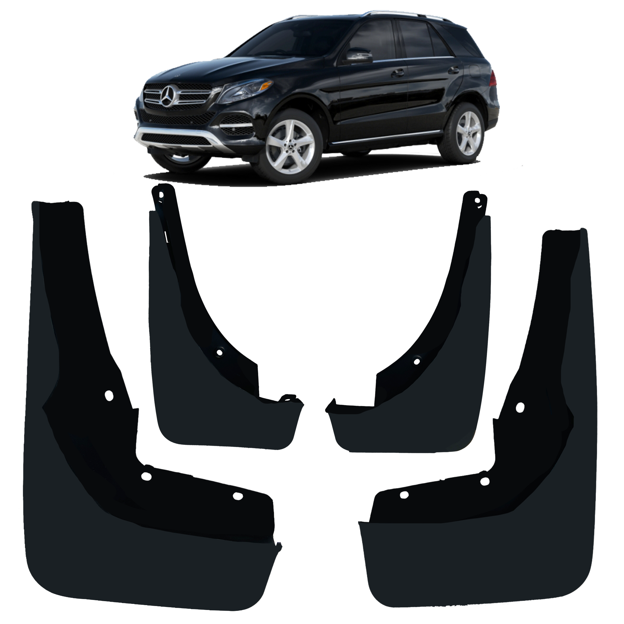 Mud Flaps Set for Mercedes GLE Class W167 SUV (2018-2023) (Set of 4)_01