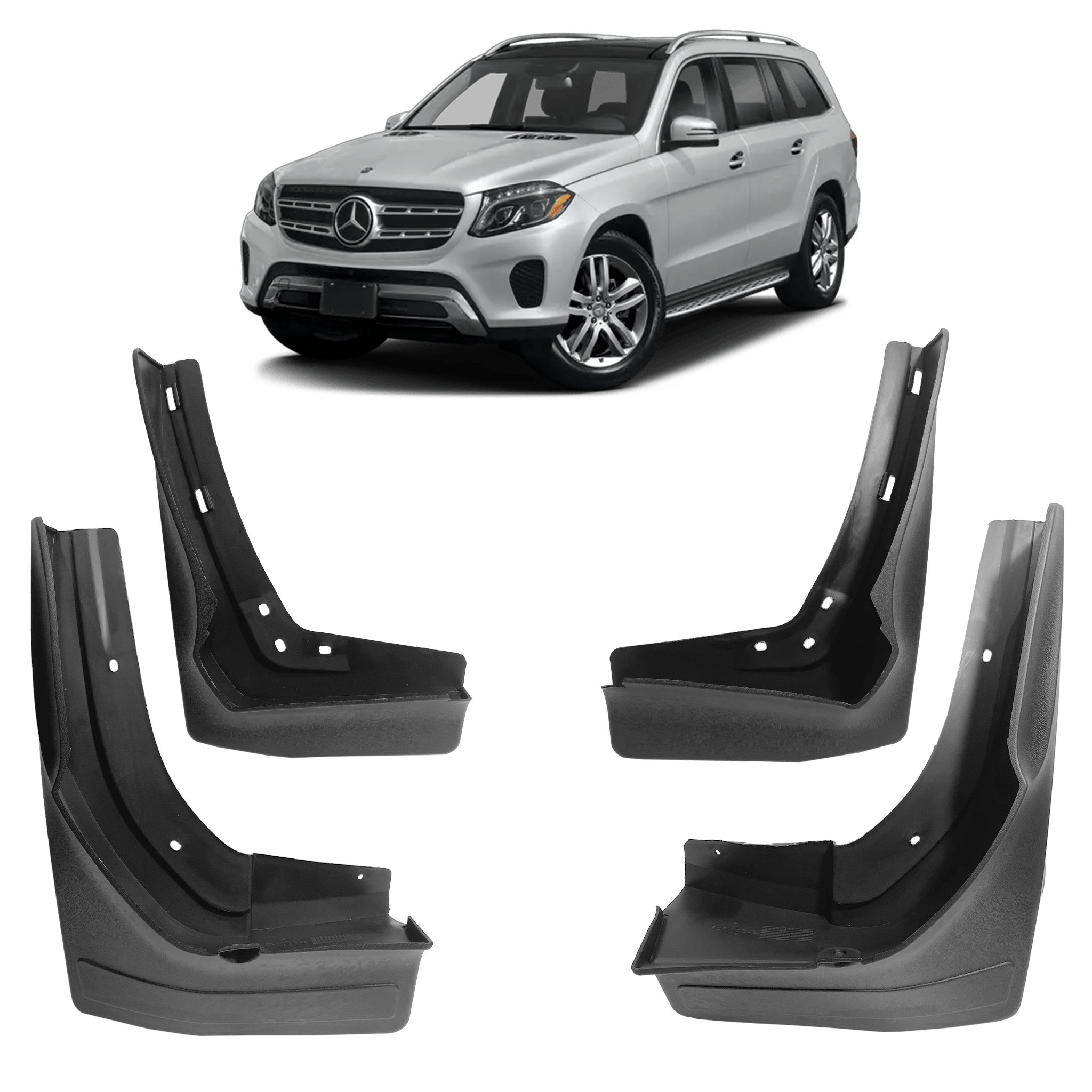 Mud Flaps Set for Mercedes GL Class New X166 SUV (2015-2019)_1