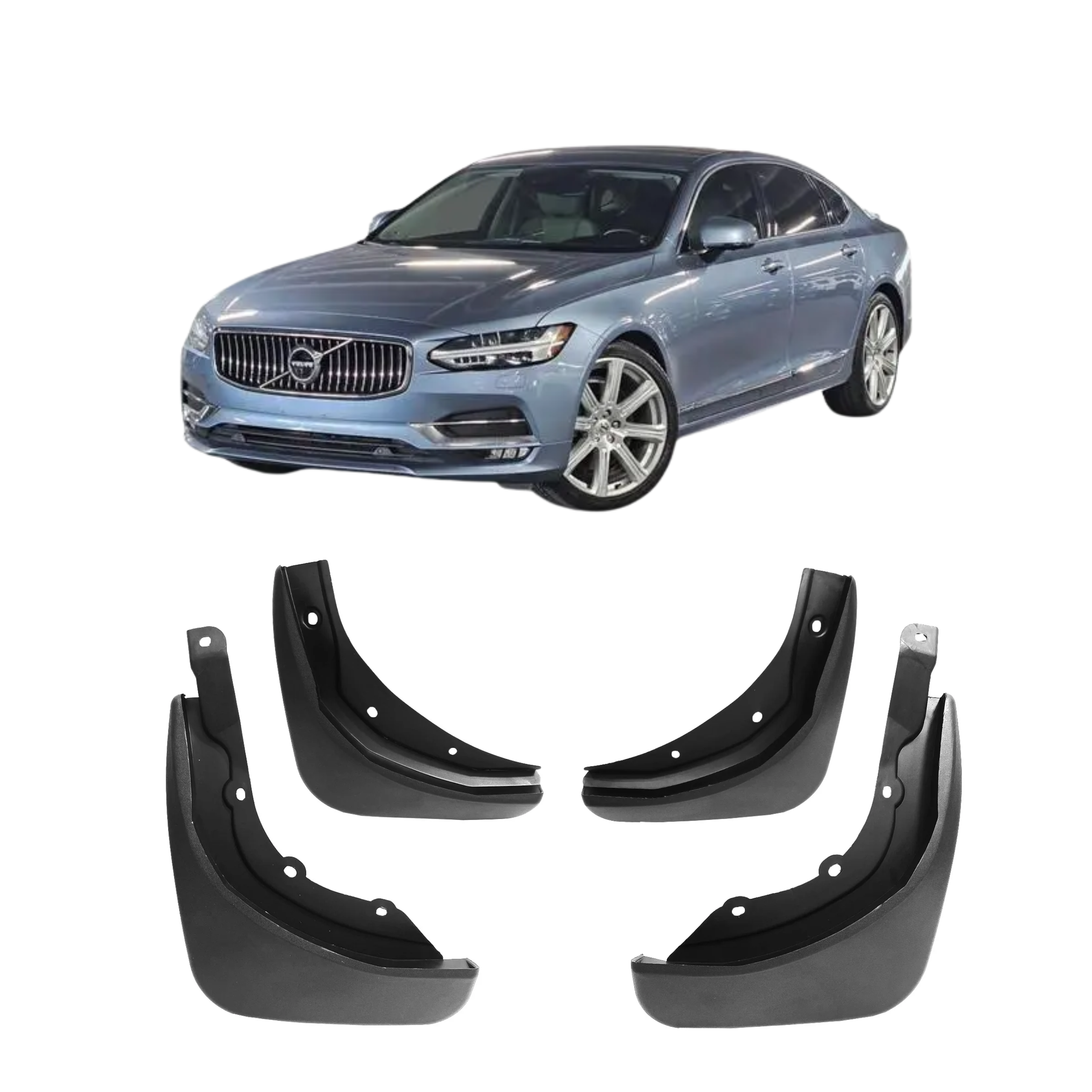 Mud Flaps Set for VOLVO S90 234 (2017-2023) Sedan