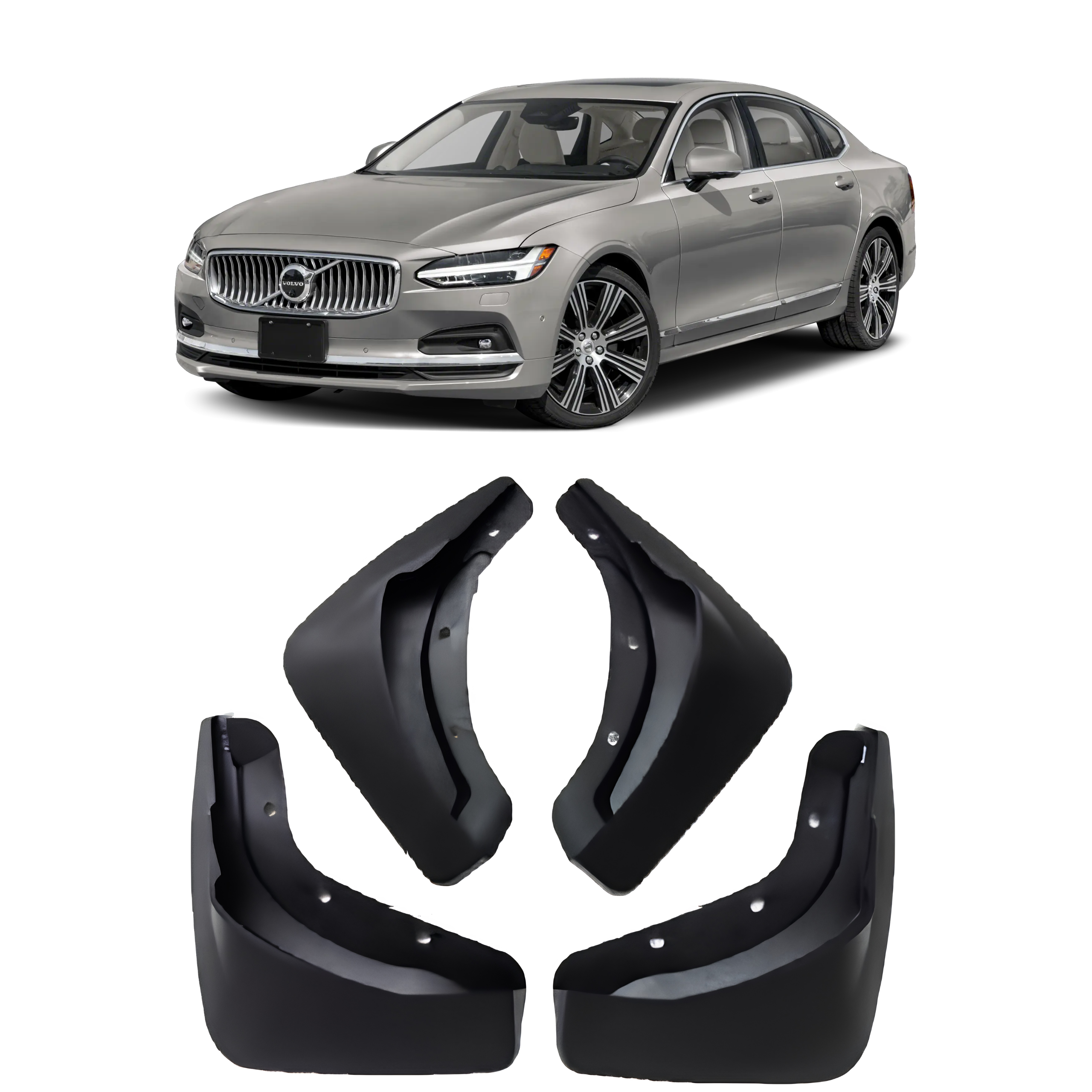 Mud Flaps Set for VOLVO S90 234 (2024) Sedan Facelift