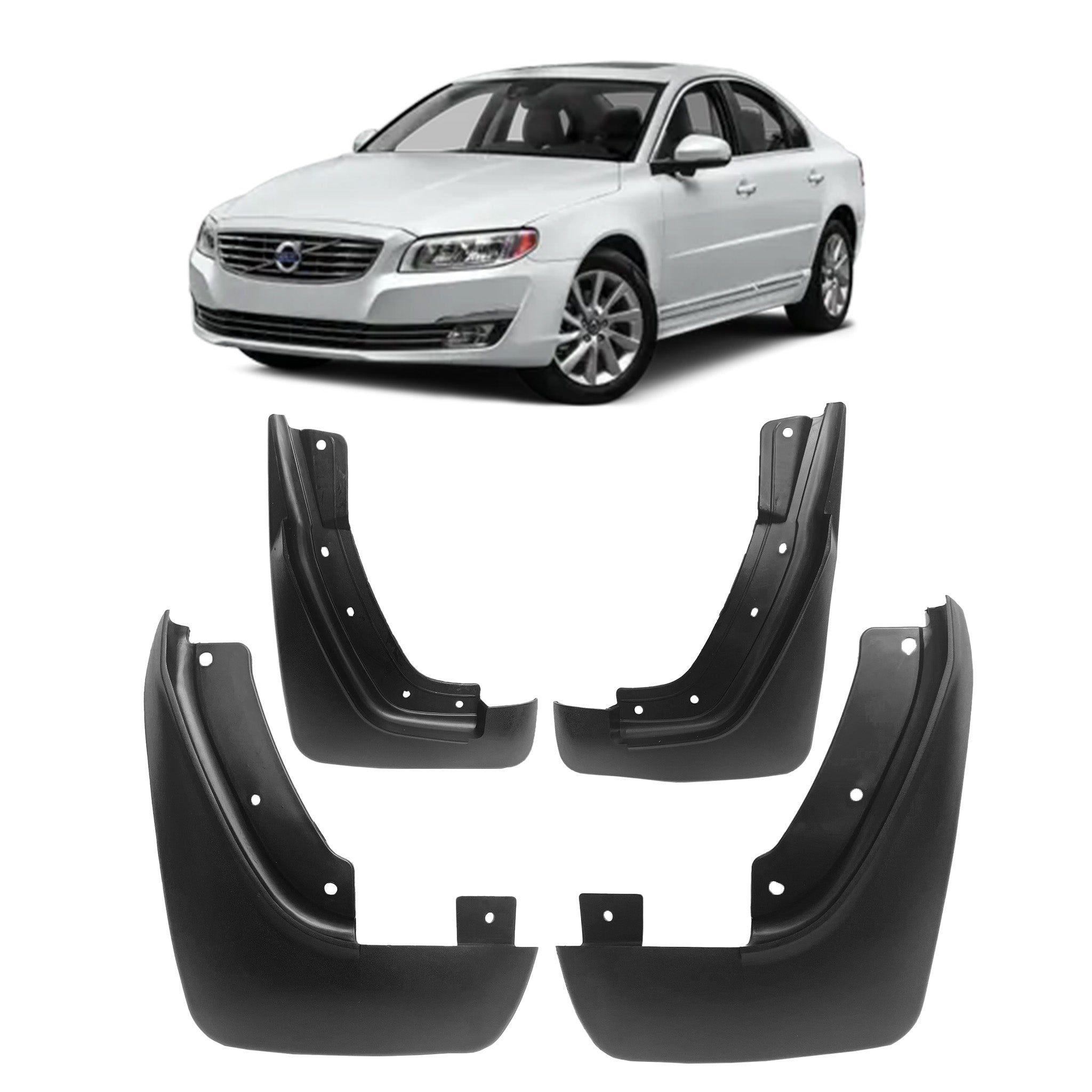 Mud Flaps Set for Volvo S80 Sedan (2007-2016) (Set of 4)_1