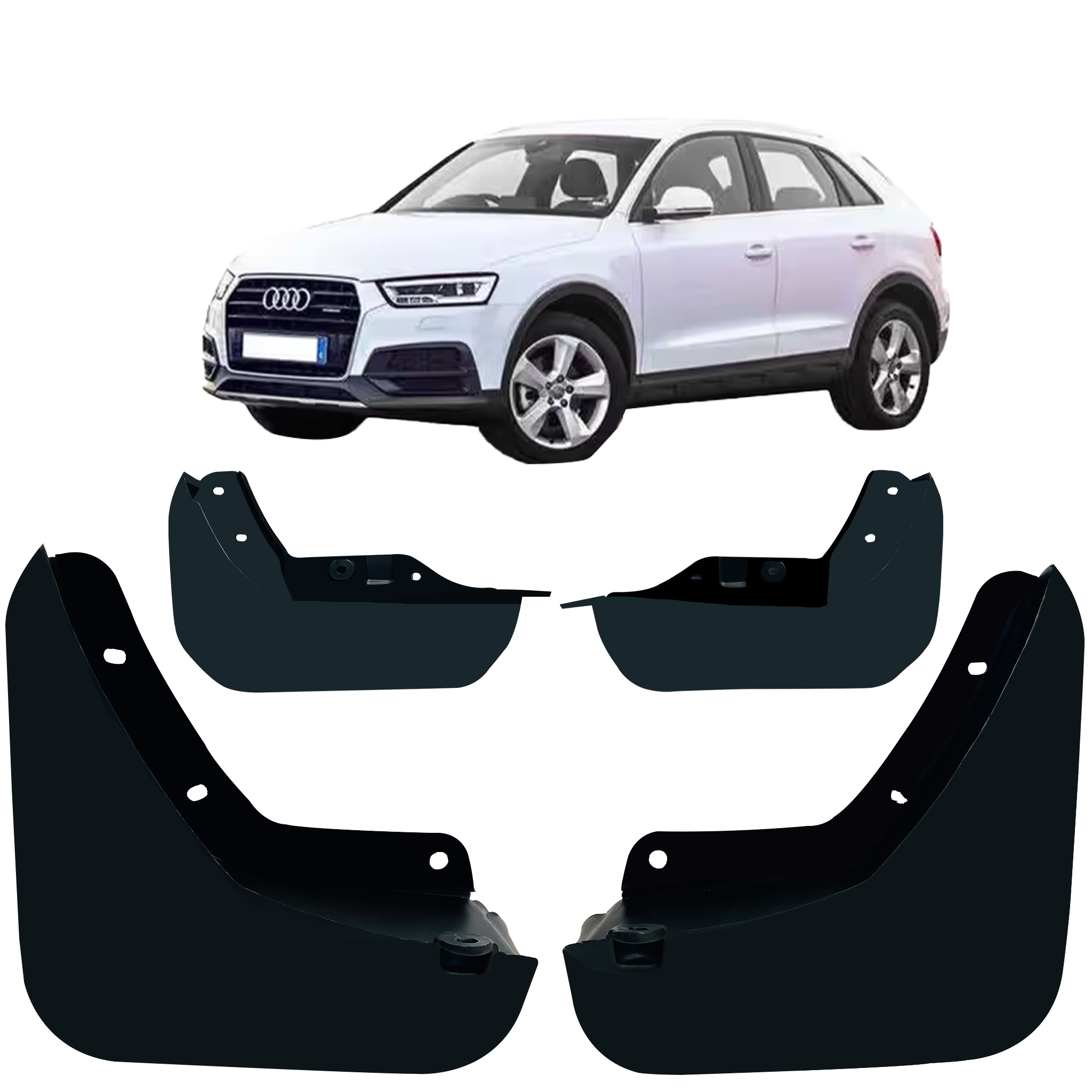 Mud Flaps for Audi Q3 8U SUV (2011-2014) (Set of 4)_01