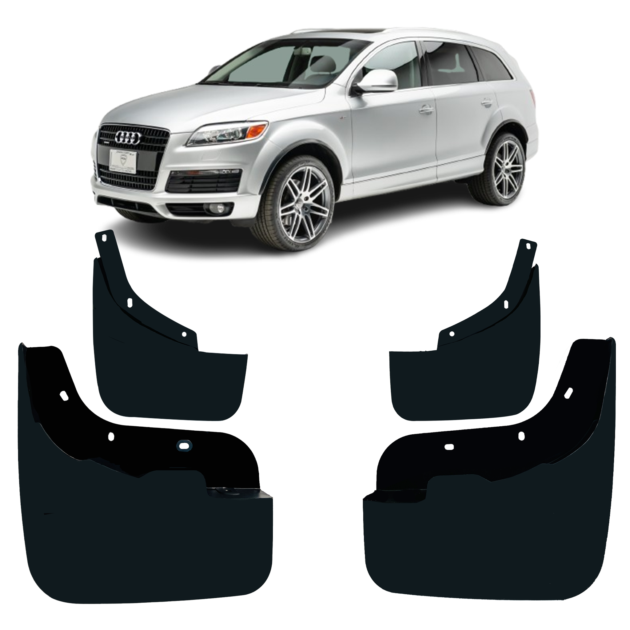 Mud Flaps for Audi Q7 4L SUV (2005-2015) (Set of 4)_01
