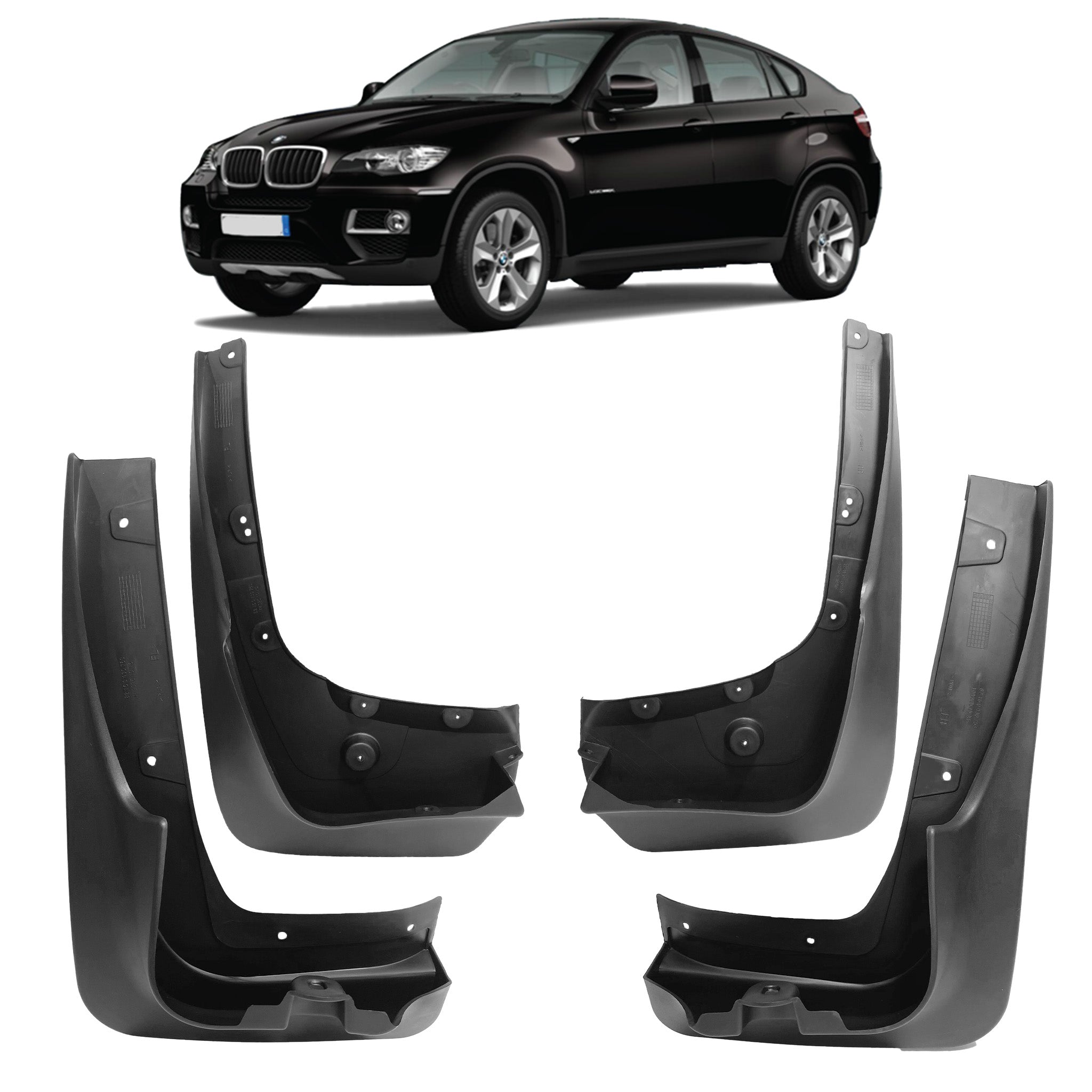 Mud Flaps for BMW X6 Series E71 SUV (2007-2014) (Set of 4)_1