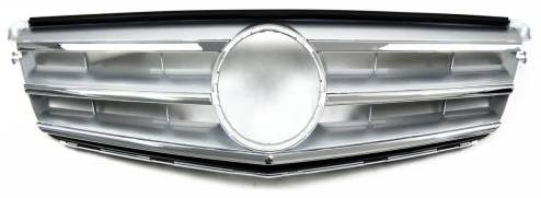 Front Radiator Grille for MERCEDES-BENZ C-CLASS W204 (2007-2014) Original/OEM Style in Silver
