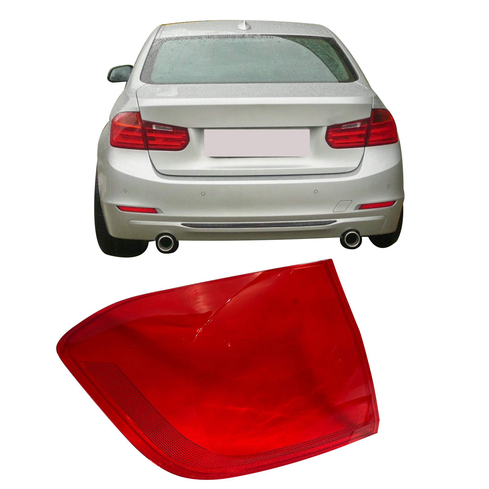 Outer Left (Passenger Side) Tail Lamp Cover for BMW 3 F30 (2012-2015)