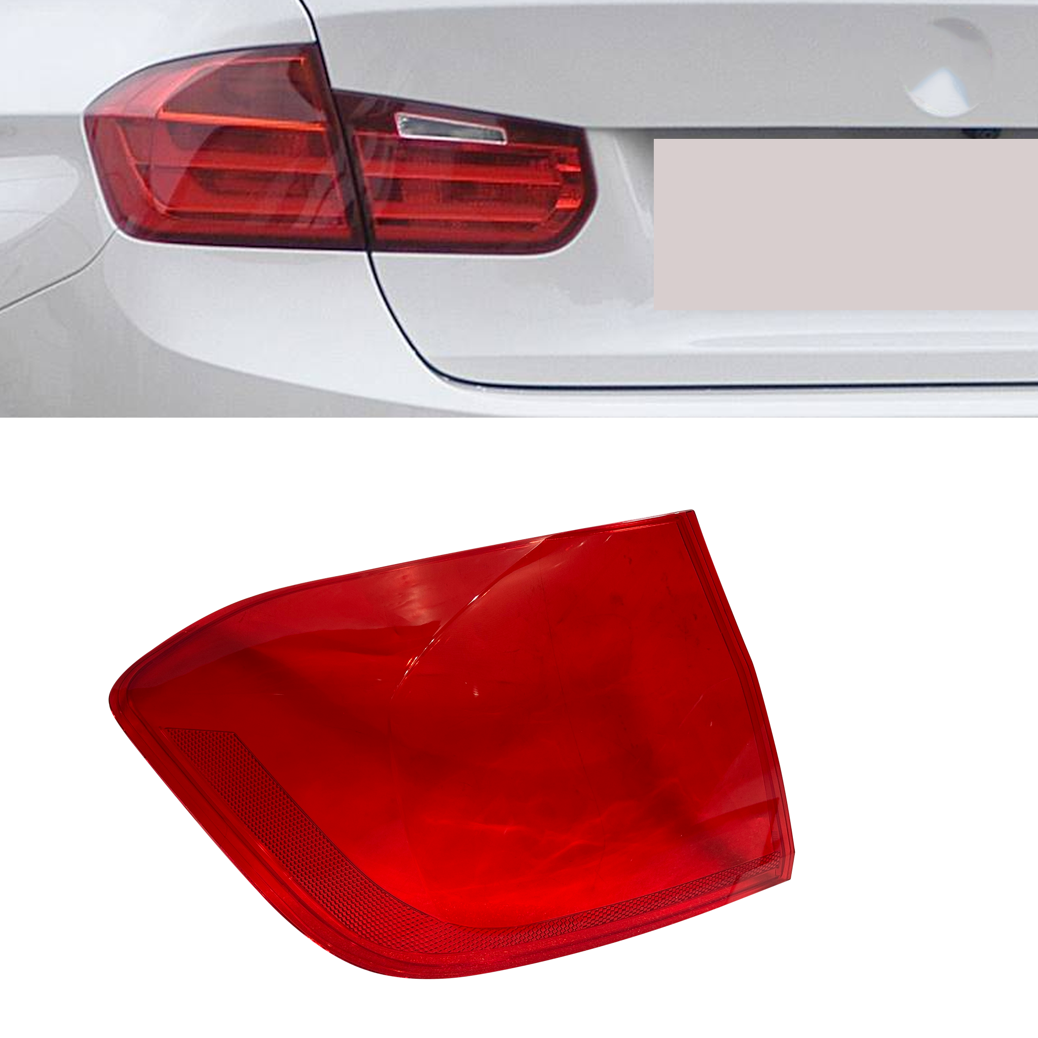 Outer Left (Passenger Side) Tail Lamp Cover for BMW 3 F30 (2012-2015)