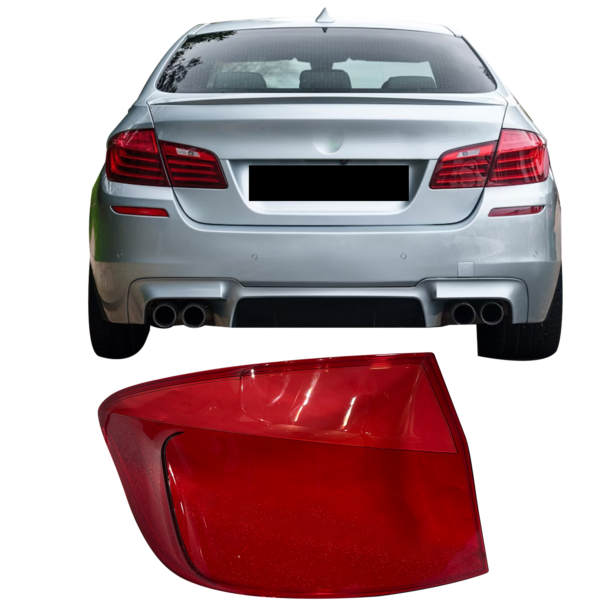 Outer Left (Passenger Side) Tail Lamp Cover for BMW 5 SERIES F10 (2010-2016)