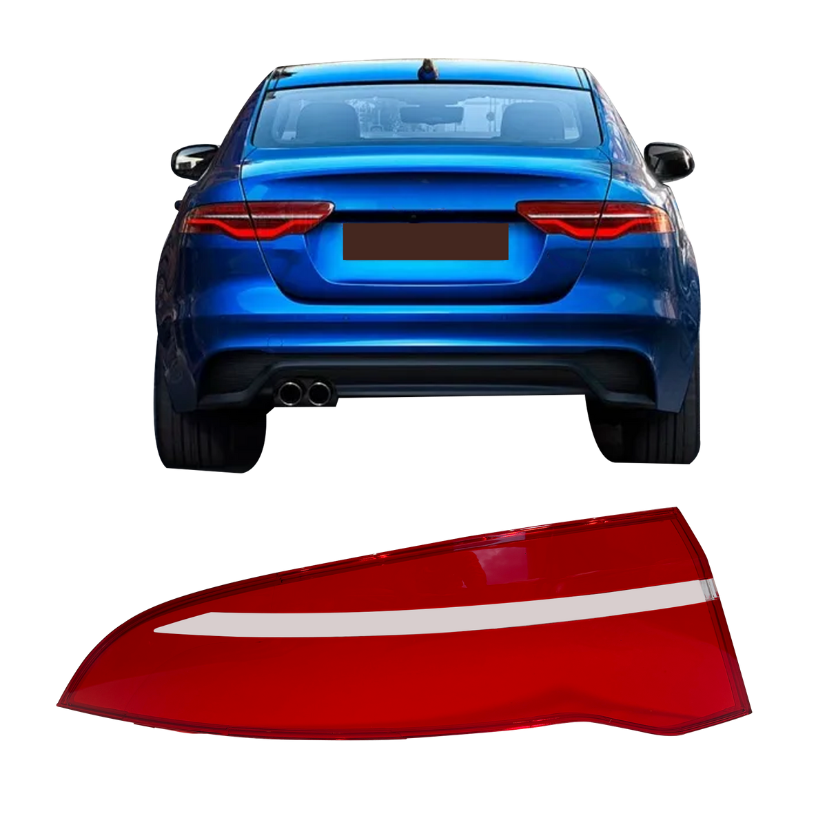 Outer Left (Passenger Side) Tail Lamp Cover for JAGUAR XE X760 (2020-2023)