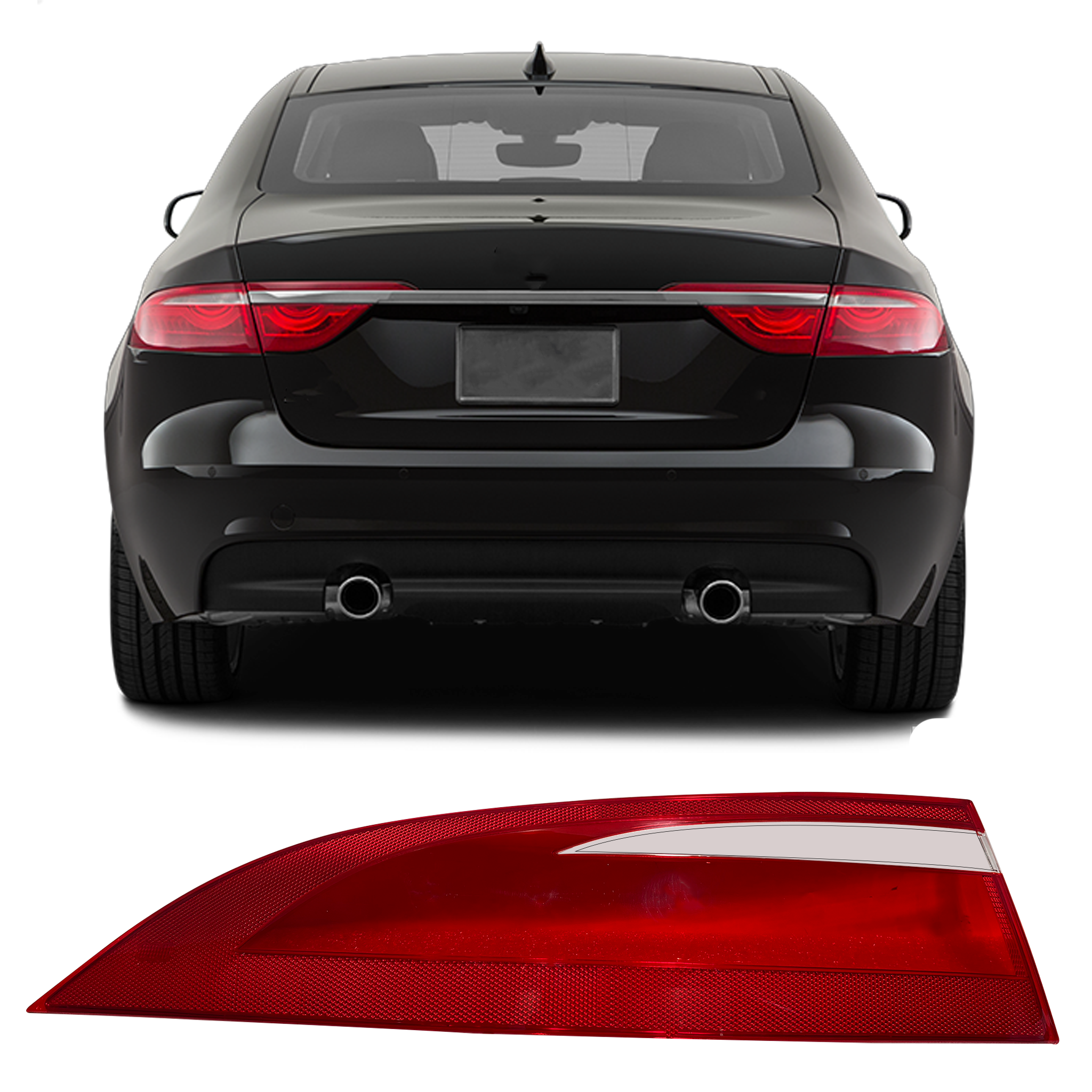 Outer Left (Passenger Side) Tail Lamp Cover for JAGUAR XF X260 (2016-2020)