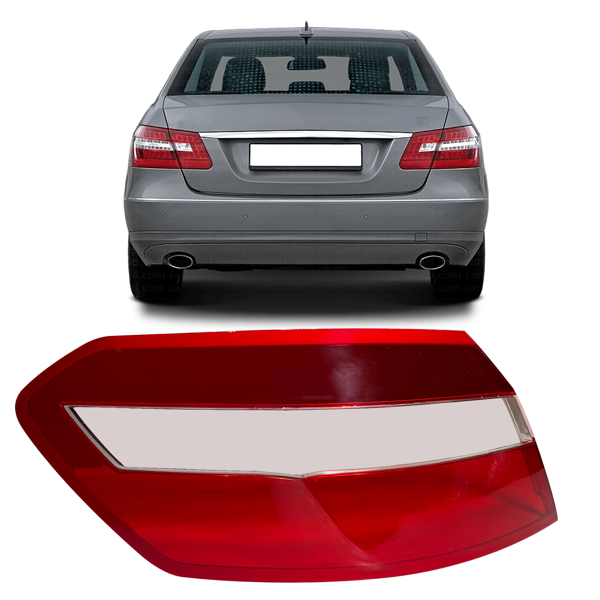 Outer Left (Passenger Side) Tail Lamp Cover for MERCEDES-BENZ E-CLASS W212 (2009-2013)