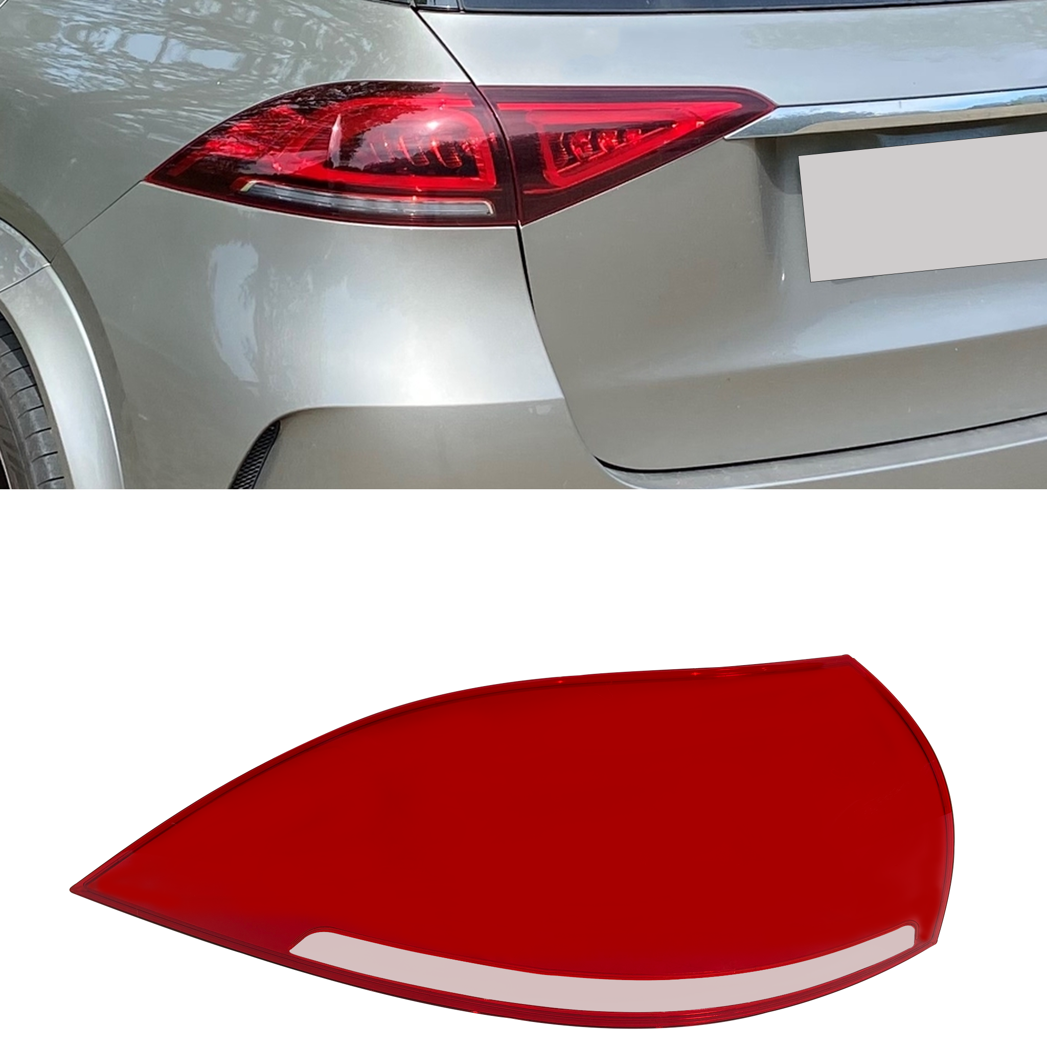 Outer Left (Passenger Side) Tail Lamp Cover for MERCEDES-BENZ GLE W167 (2018-2024)