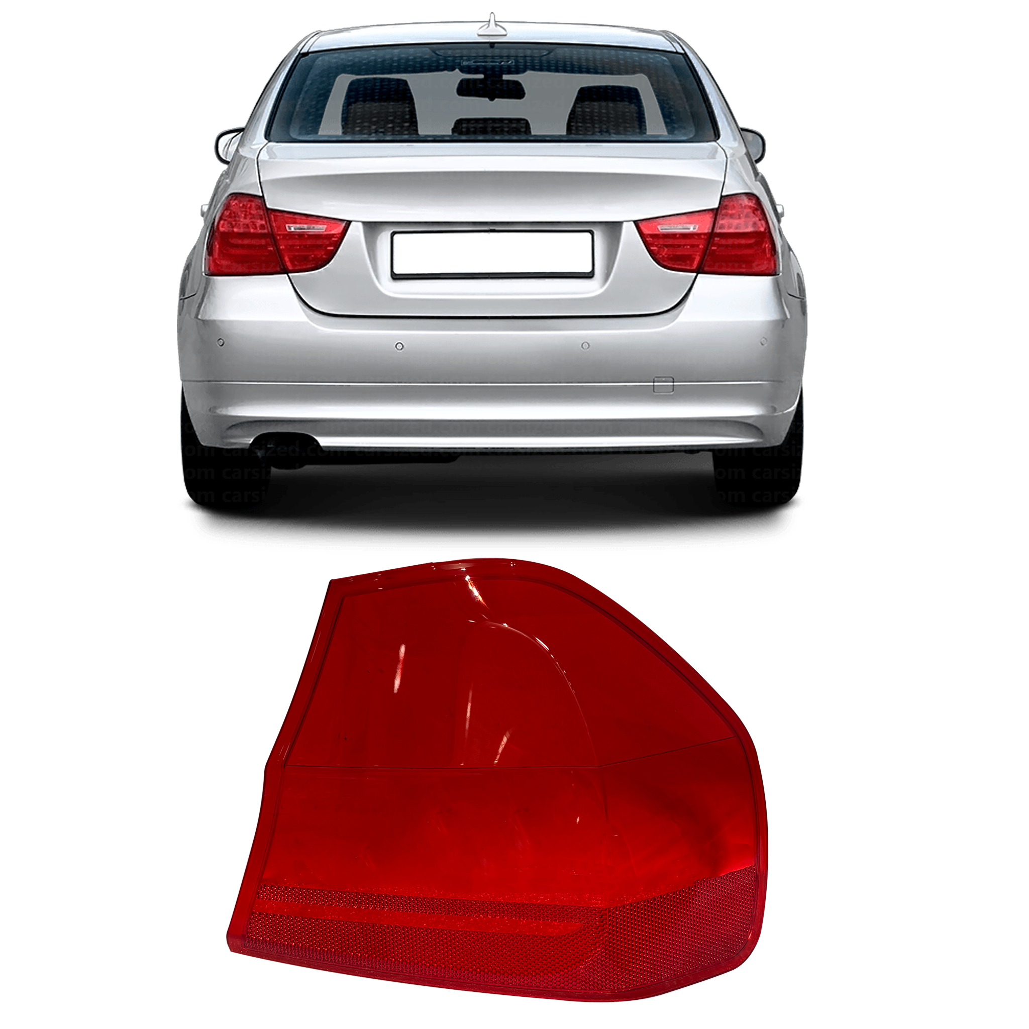 Outer Right (Driver Side) Tail Lamp Cover for BMW 3 Series E90 (2007-2011)