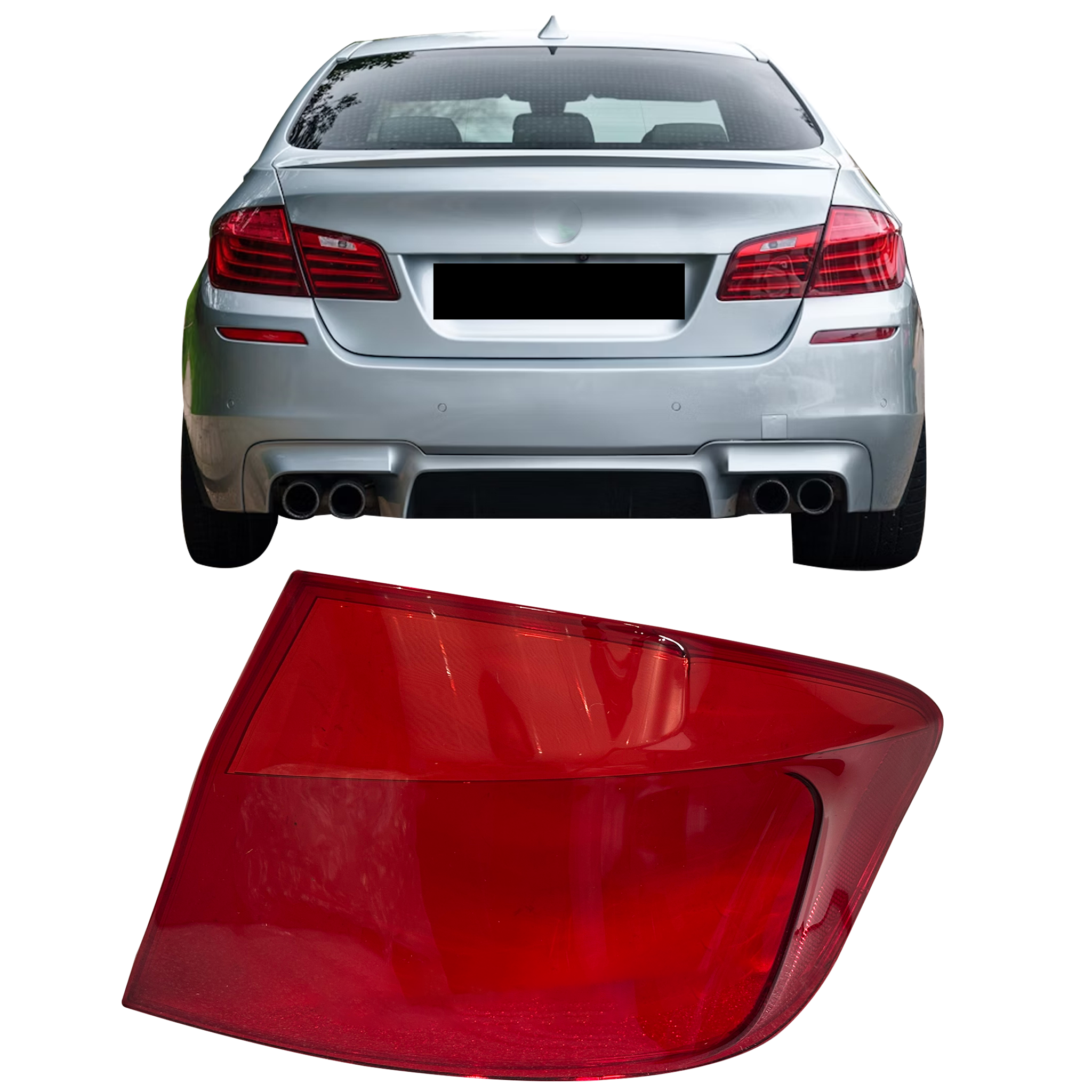 Outer Right (Driver Side) Tail Lamp Cover for BMW 5 SERIES F10 (2010-2016)
