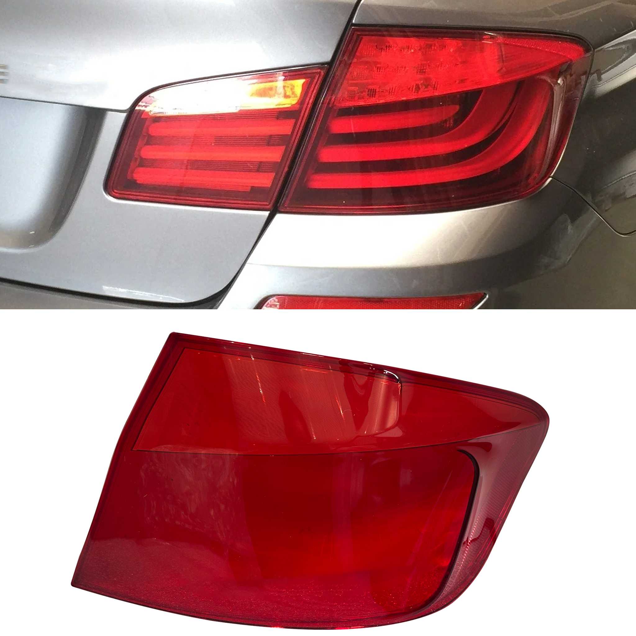 Outer Right (Driver Side) Tail Lamp Cover for BMW 5 SERIES F10 (2010-2016)