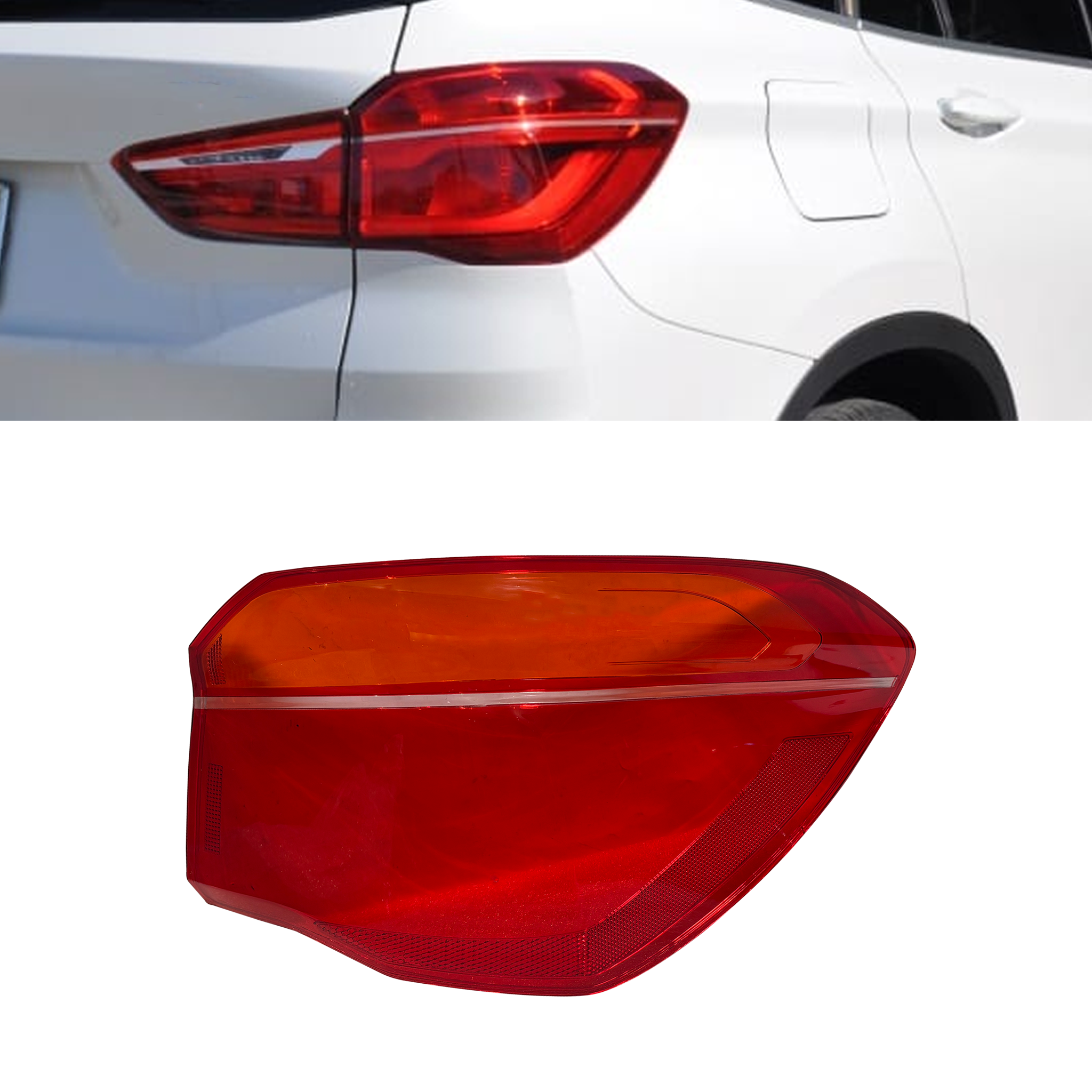 Outer Right (Driver Side) Tail Lamp Cover for BMW X1 F48 (2015-2022)