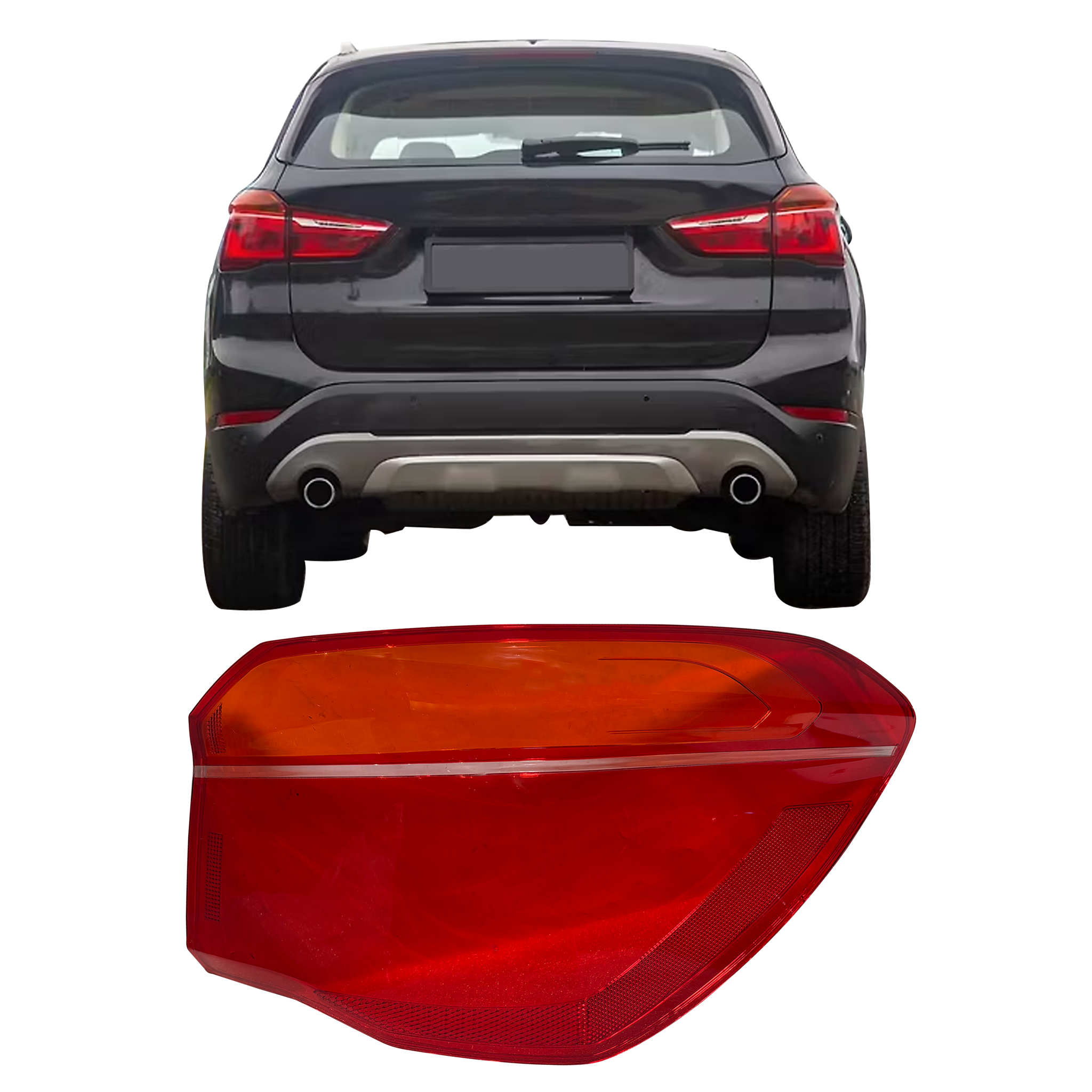 Outer Right (Driver Side) Tail Lamp Cover for BMW X1 F49 (2016-2020)
