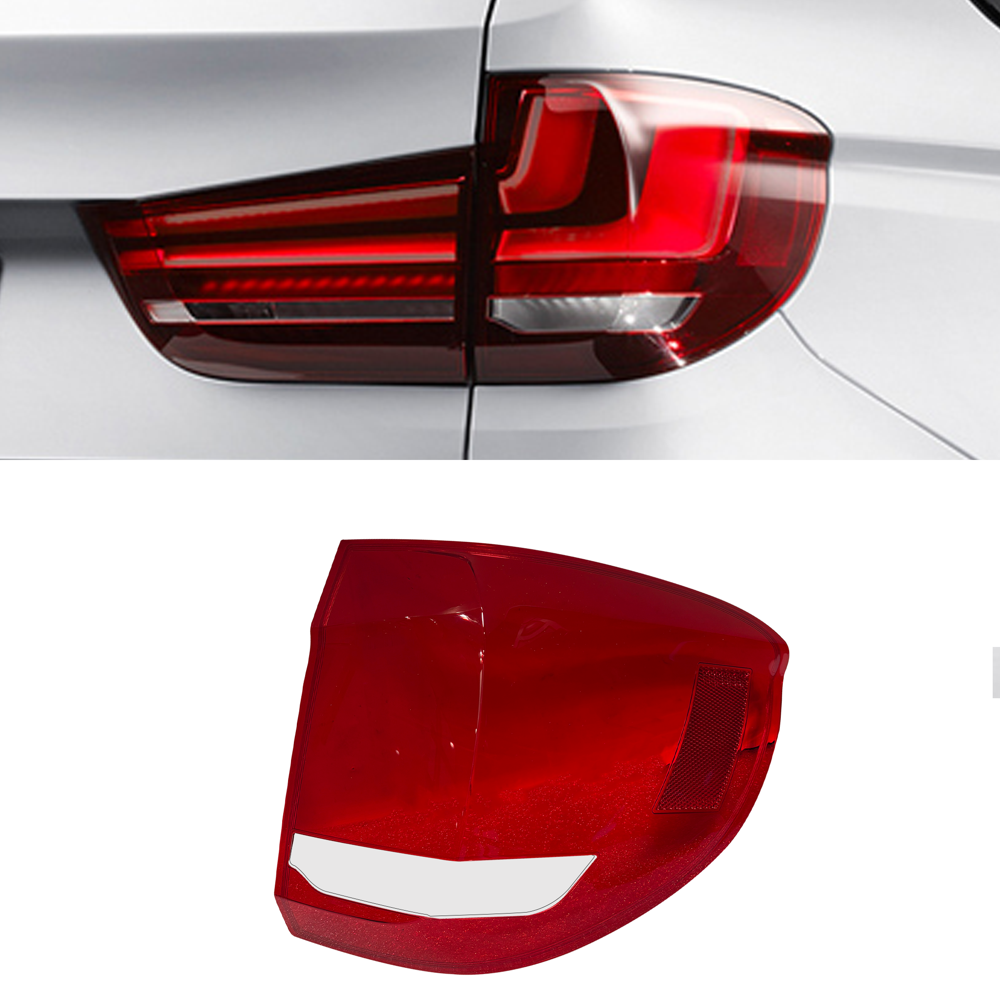 Outer Right (Driver Side) Tail Lamp Cover for BMW X5 F15 (2014-2018)