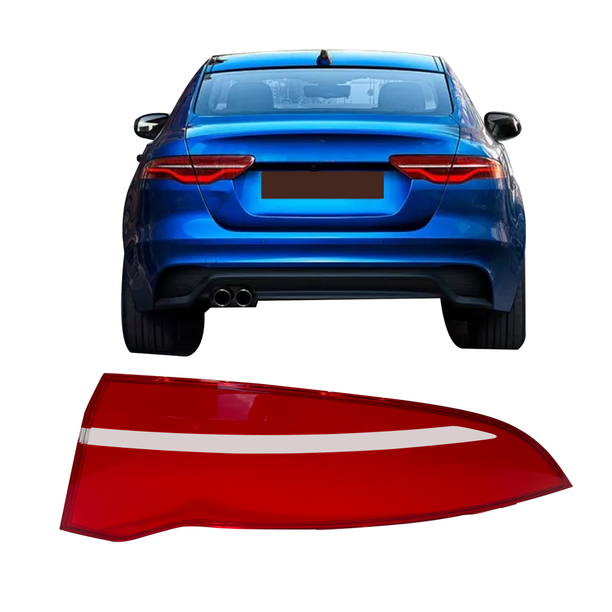 Outer Right (Driver Side) Tail Lamp Cover for JAGUAR XE X760 (2020-2023)