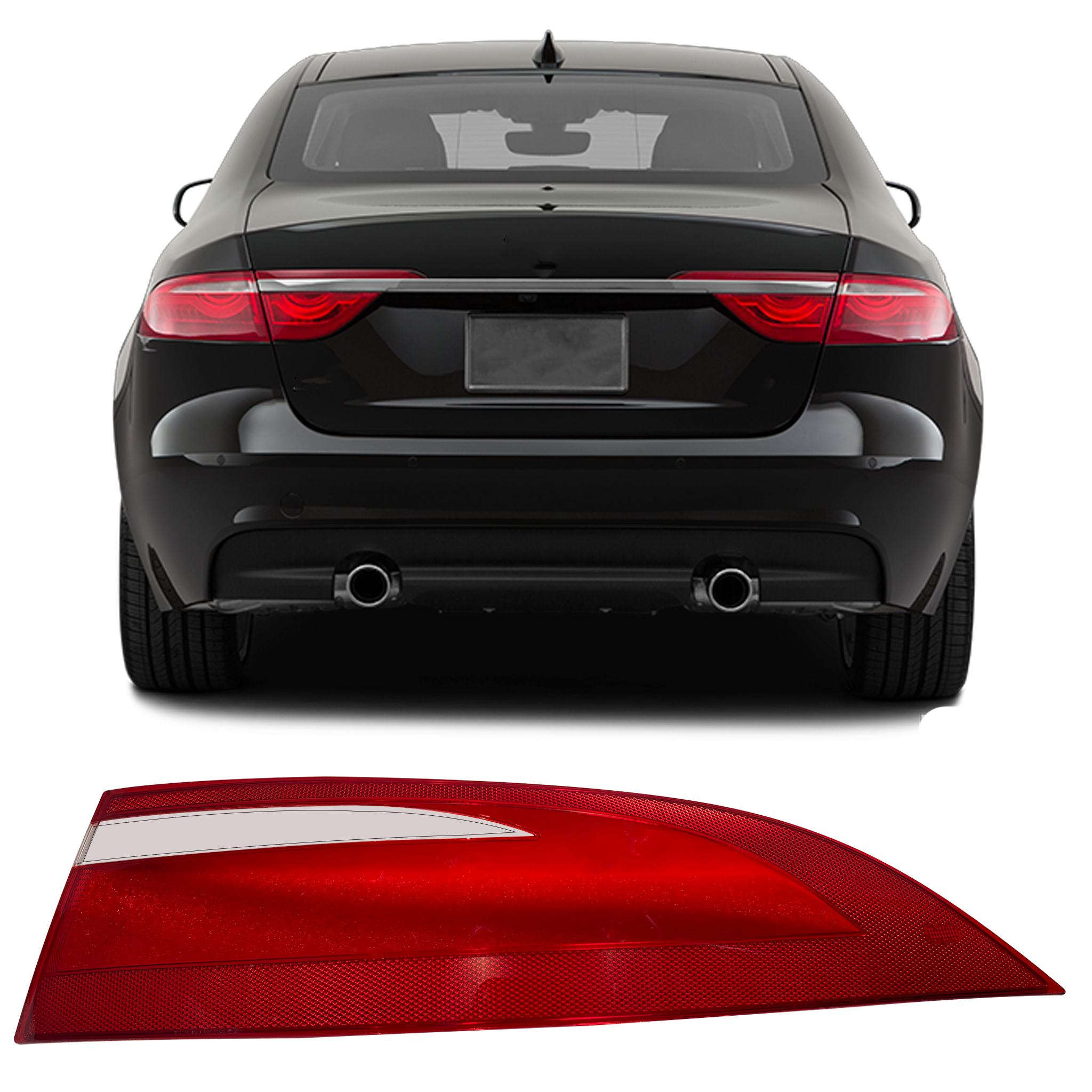Outer Right (Driver Side) Tail Lamp Cover for JAGUAR XF X260 (2016-2020)