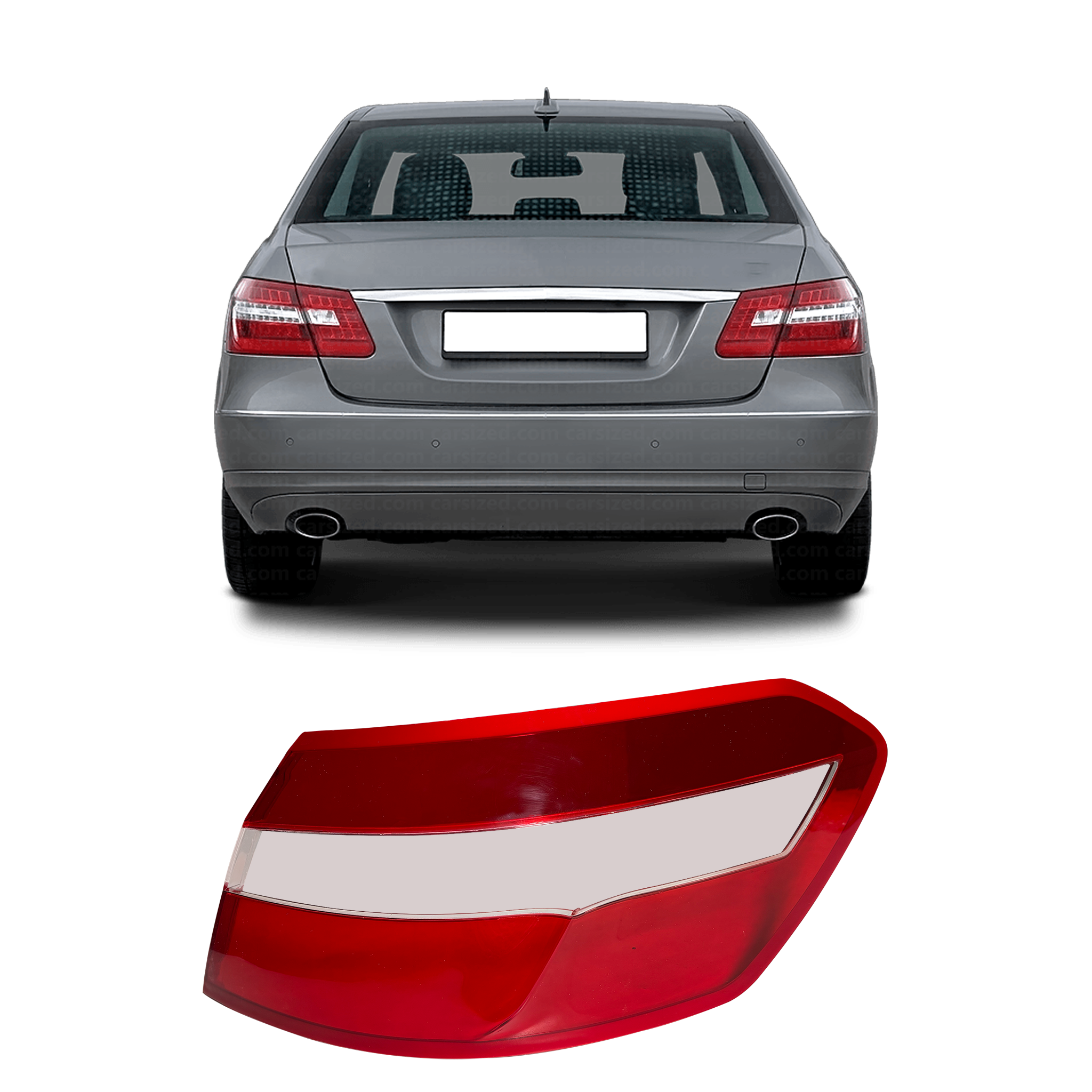 Outer Right (Driver Side) Tail Lamp Cover for MERCEDES-BENZ E-CLASS W212 (2009-2013)