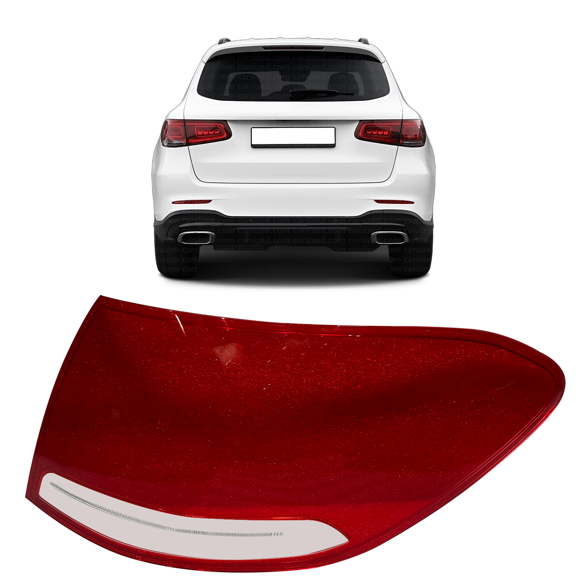 Outer Right (Driver Side) Tail Lamp Cover for MERCEDES-BENZ GLC W253 (2015-2023)
