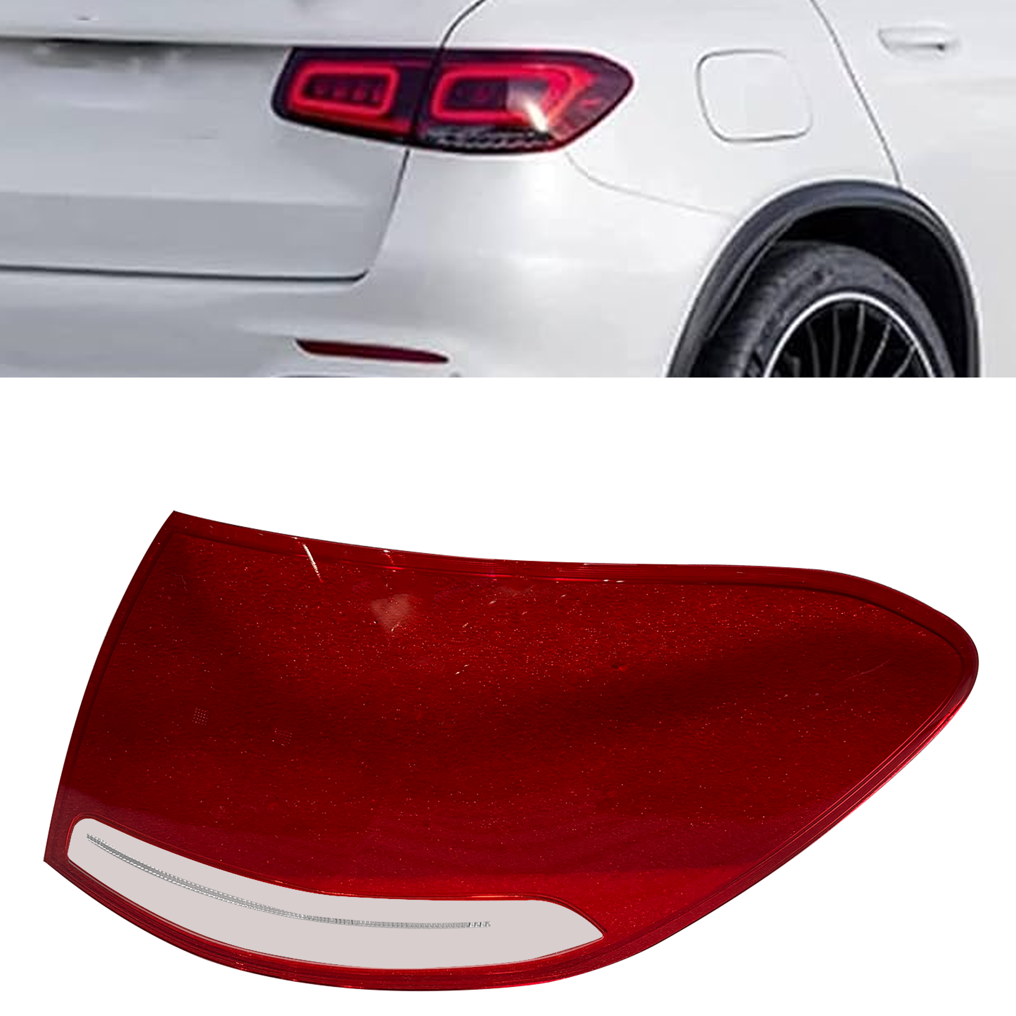 Outer Right (Driver Side) Tail Lamp Cover for MERCEDES-BENZ GLC W253 (2015-2023)
