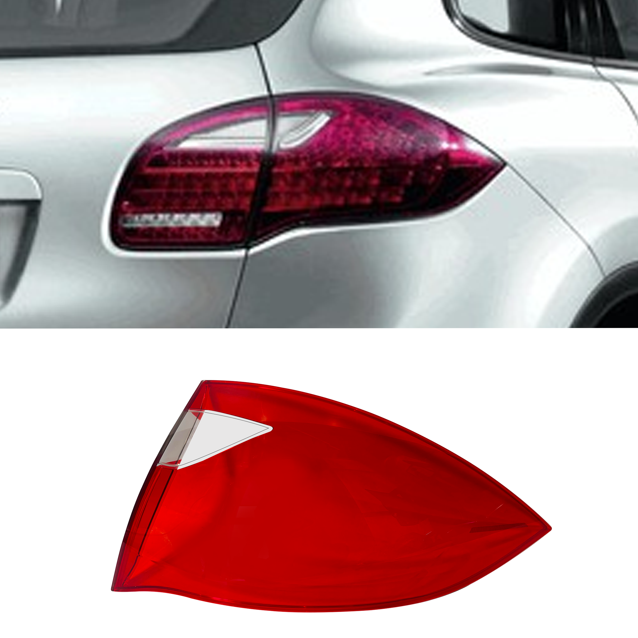 Outer Right (Driver Side) Tail Lamp Cover for PORSCHE CAYENNE 92A (2010-2018)