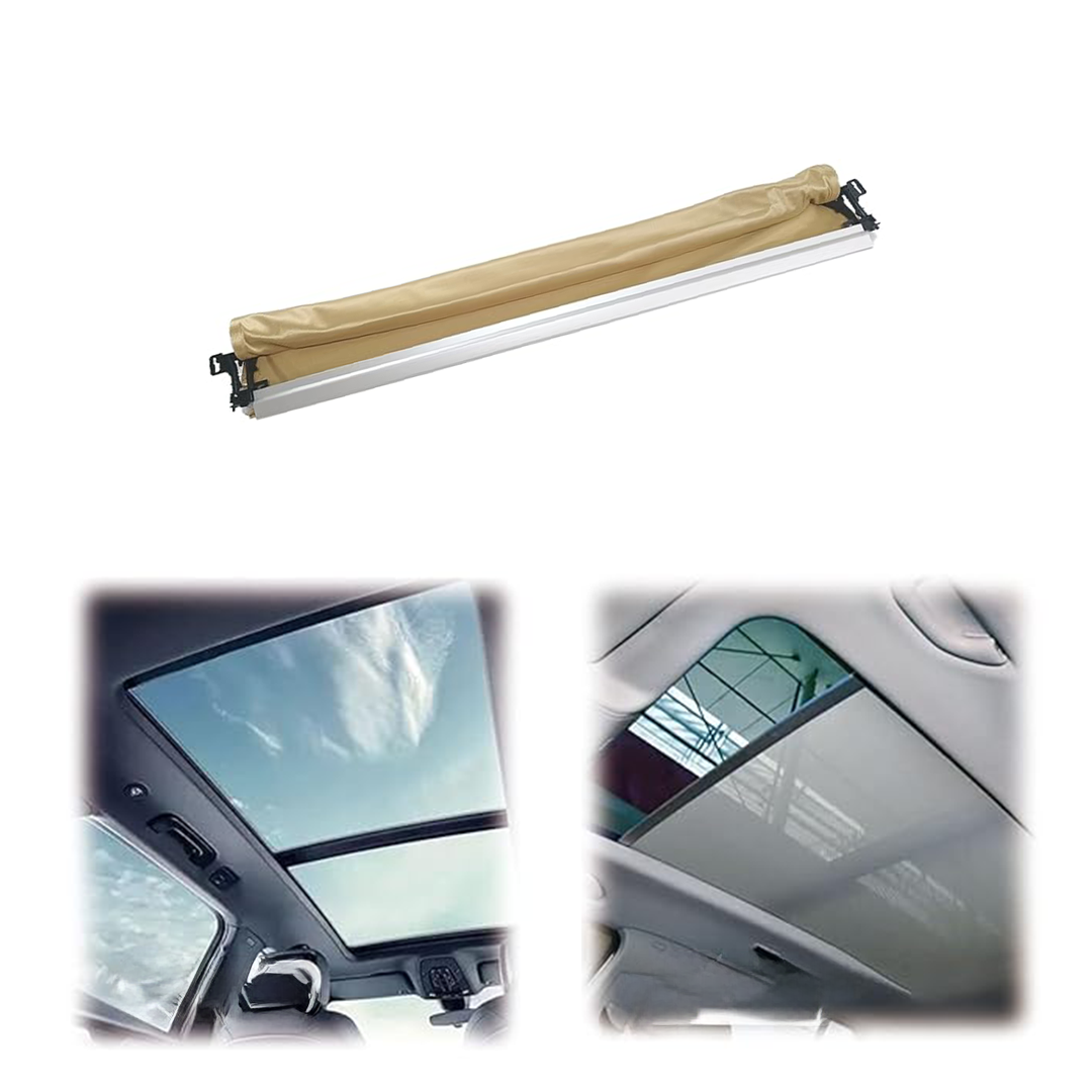 Panoramic Sunroof Curtain Assembly for VW TOUAREG 7P (2012-2018) in Beige color