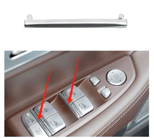 Power Window Switch for BMW X5 F15 (2014-2018) in Chrome color