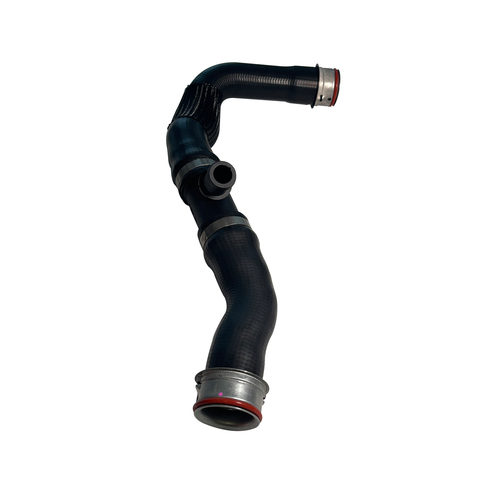 Radiator Hose Pipe for MERCEDES-BENZ C-CLASS W204 (2007-2014) in Black color Moulded, Reinforced Rubber with quick couplers