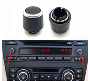 Radio Rotary Knob for BMW 3 E93 (2008-2013) in Black and Chrome color Model B