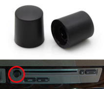 Radio Rotary Knob for BMW 5 Series E61 (2005-2010) in Black color