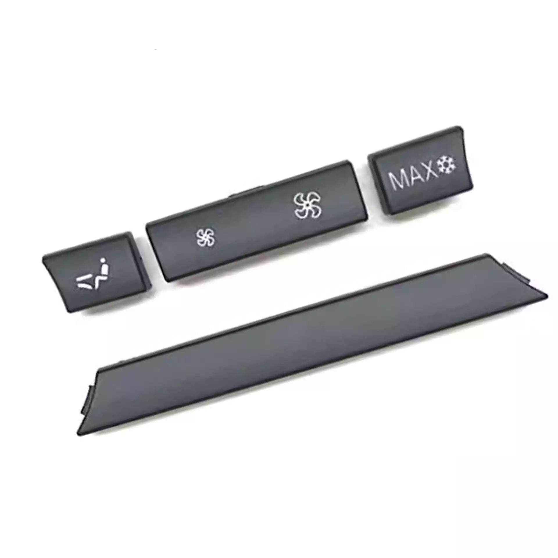 Rear AC Button Set for BMW 5 SERIES GRAN TURISMO F07 (2009-2019) in Black color PC and ABS