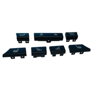Rear AC Button Set for BMW 6 F12 (2011-2012) in Black color 7 Piece, PC and ABS