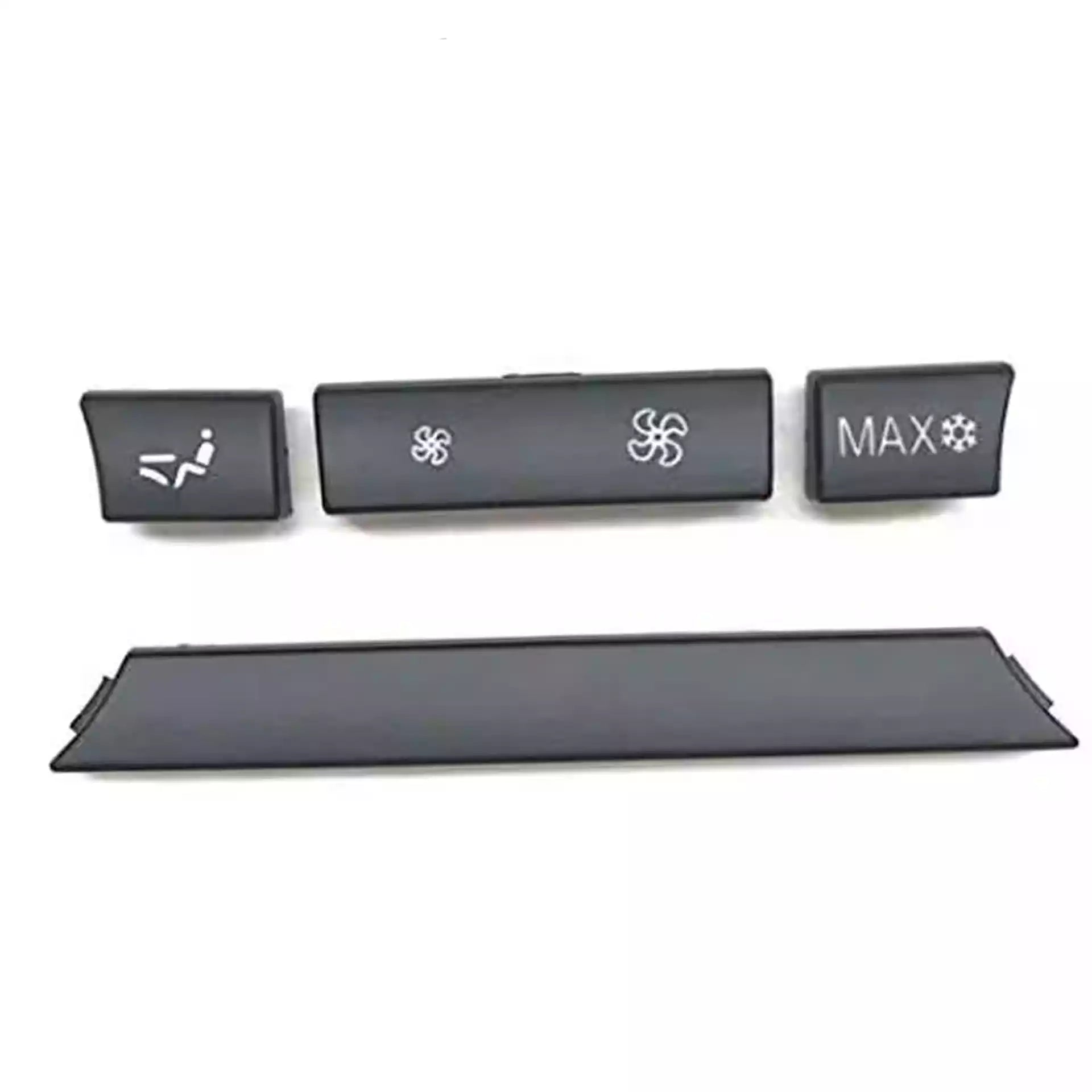 Rear AC Button Set for BMW 6 F12 (2011-2012) in Black color PC and ABS